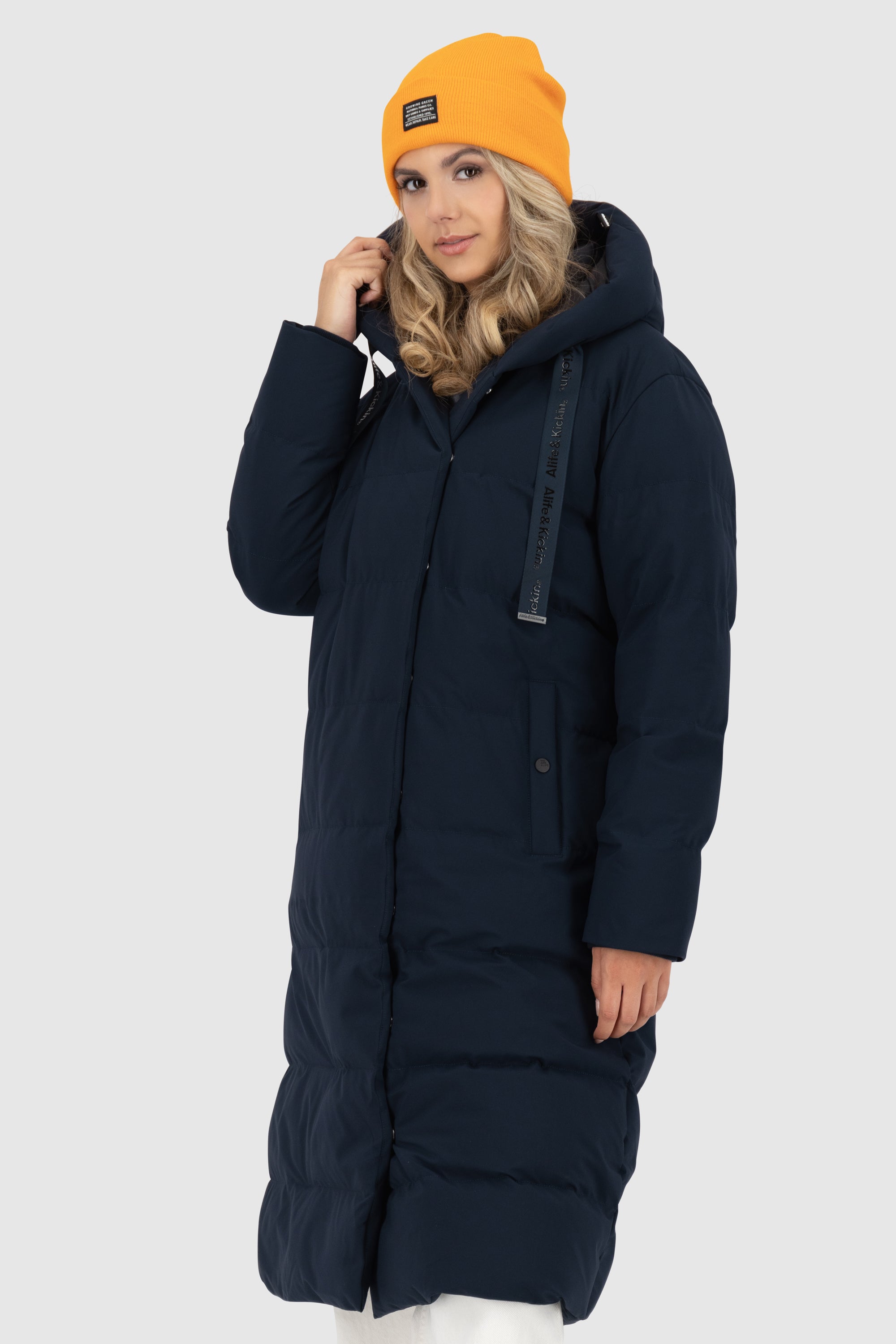 DitteAK A Puffer Coat Dunkelblau