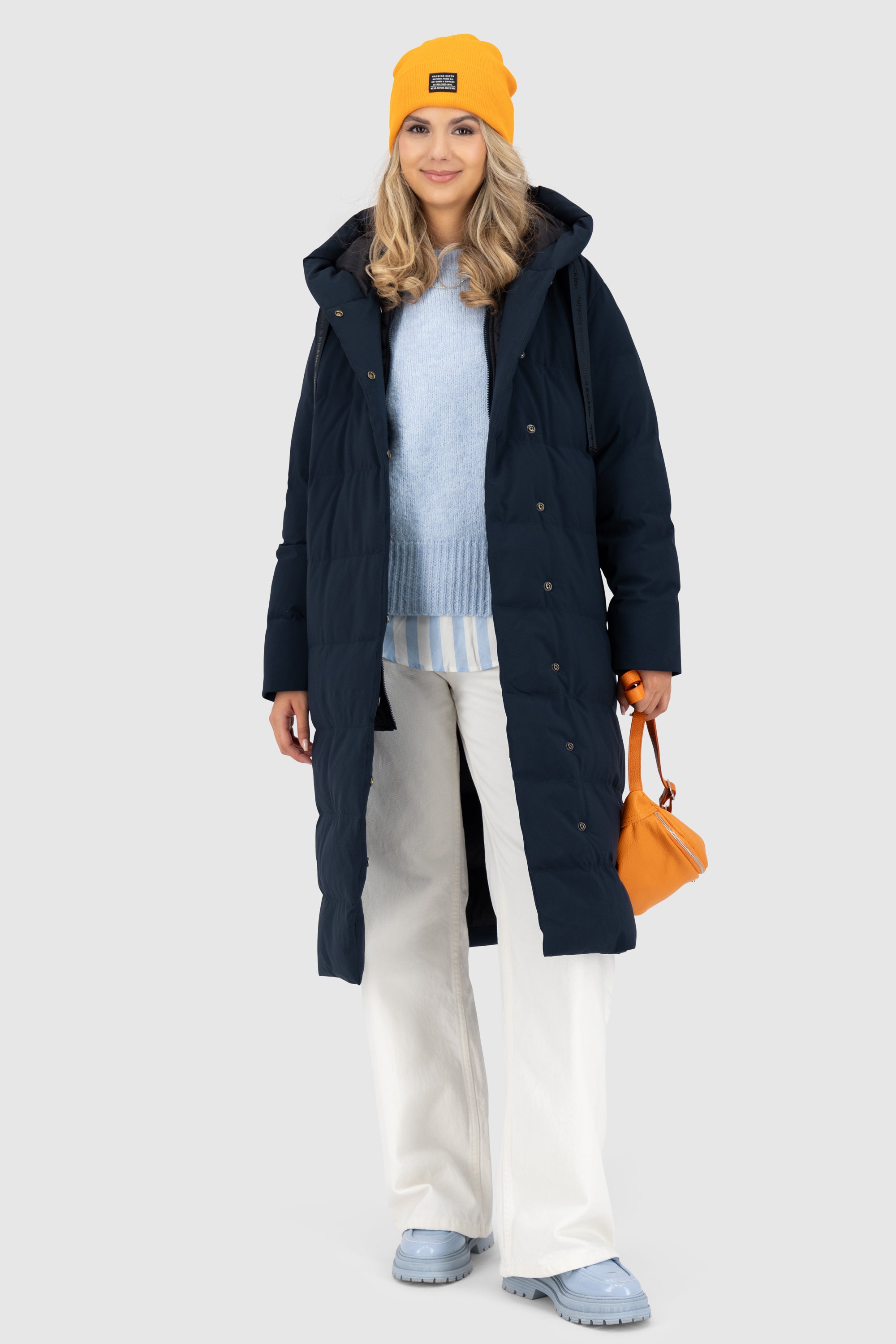 DitteAK A Puffer Coat Dunkelblau