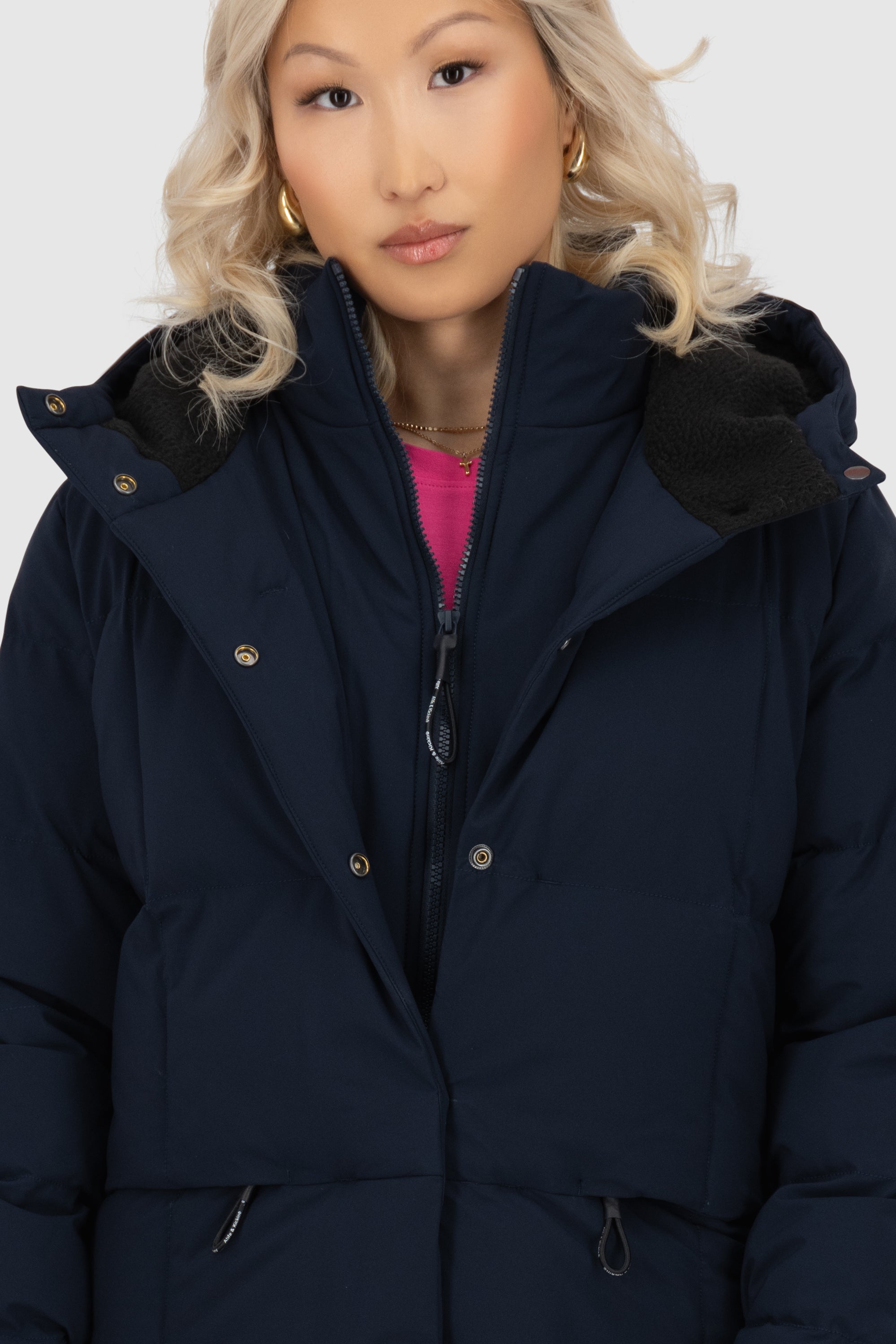 EdithAK A Puffer Parka Dunkelblau