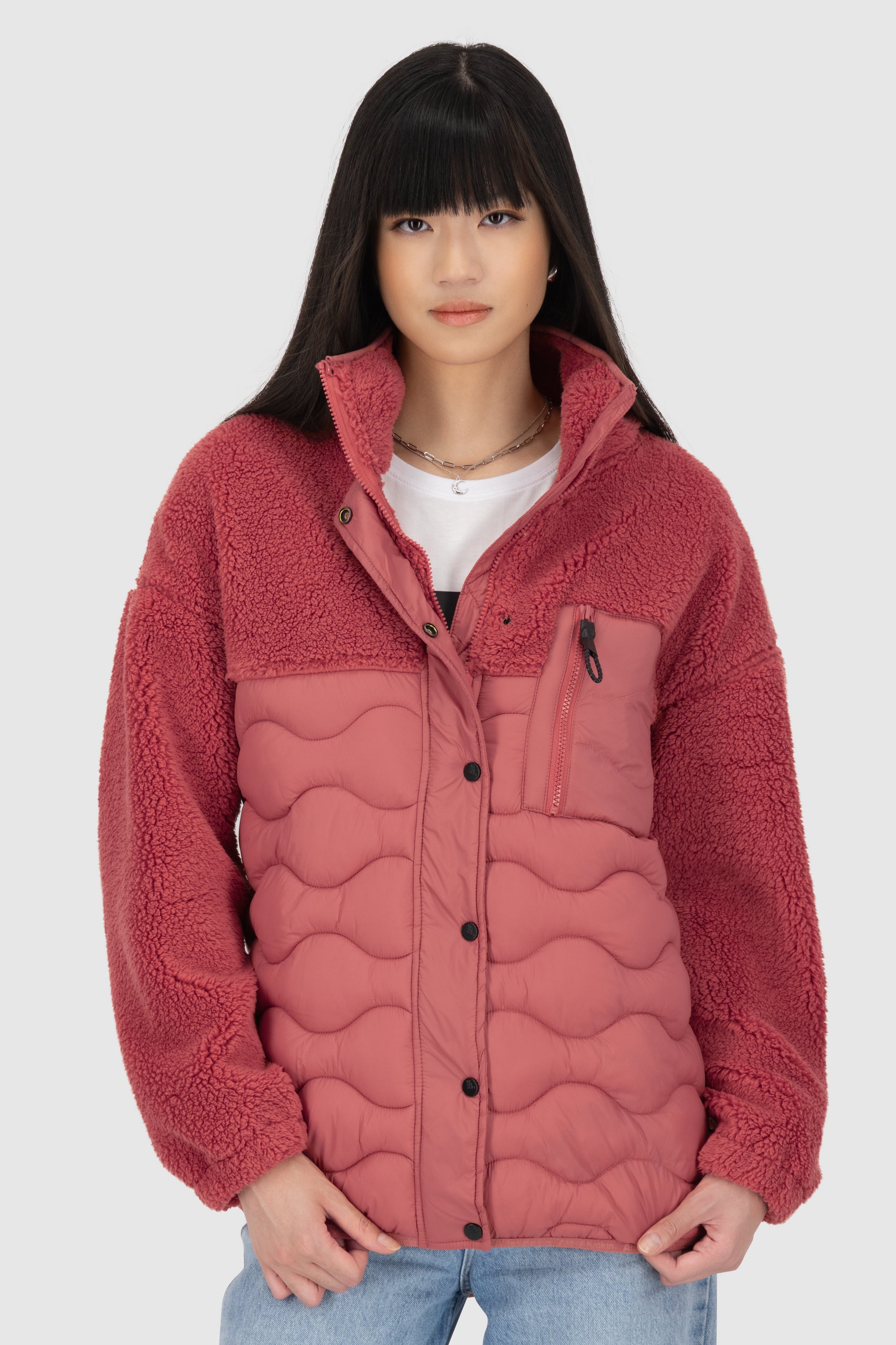 EveAK G Teddy Jacket Rot