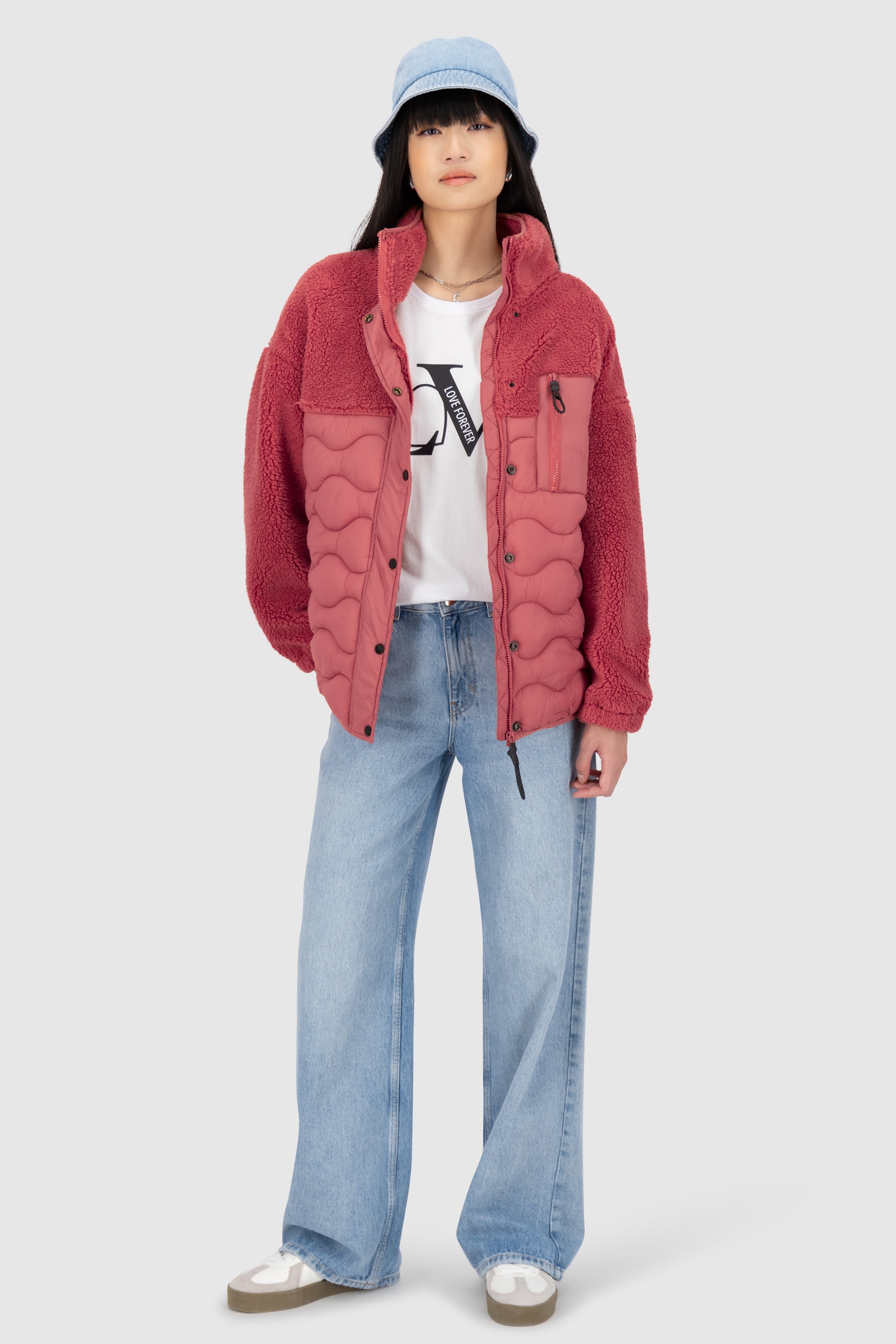 EveAK G Teddy Jacket Rot