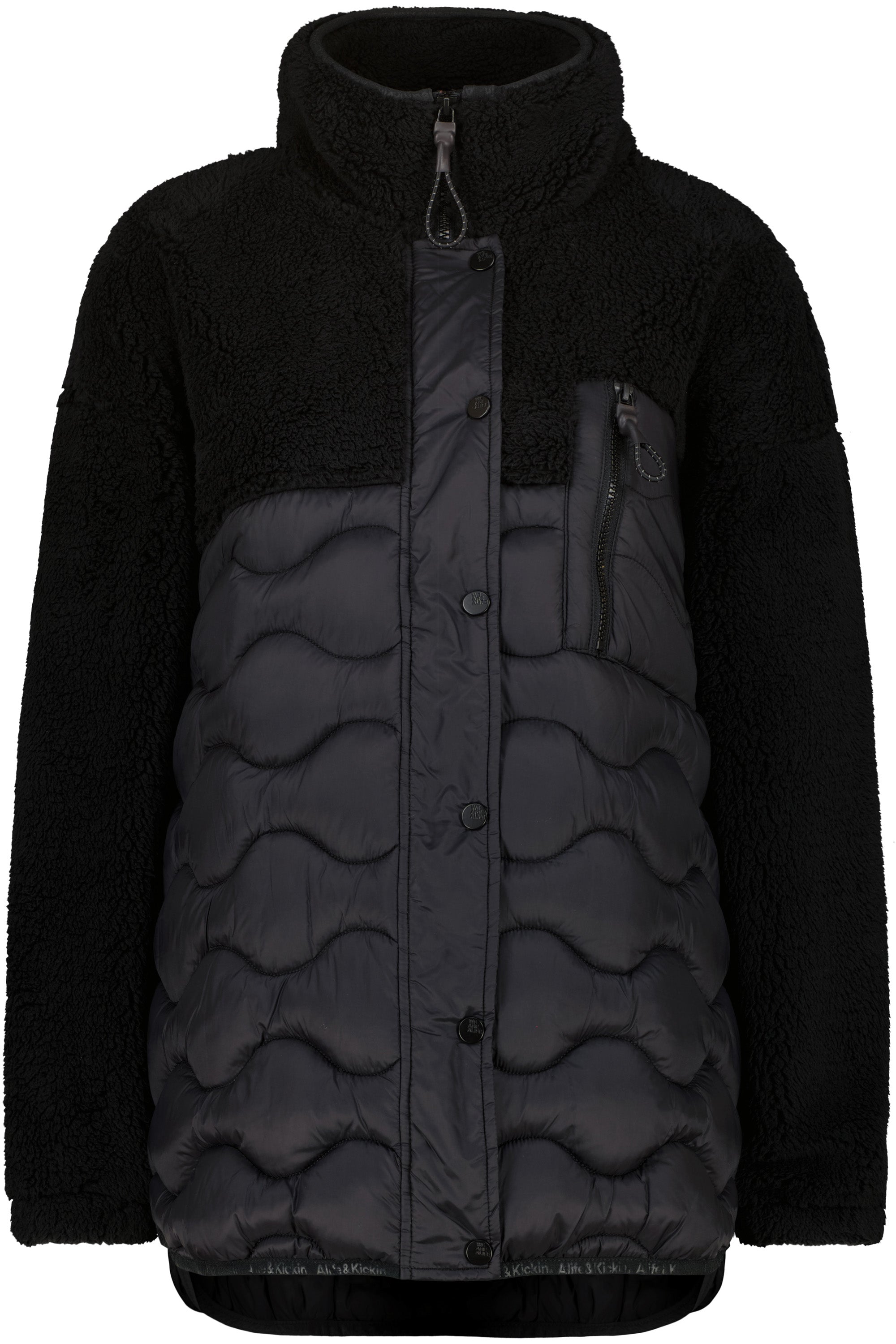 EveAK G Teddy Jacket Schwarz