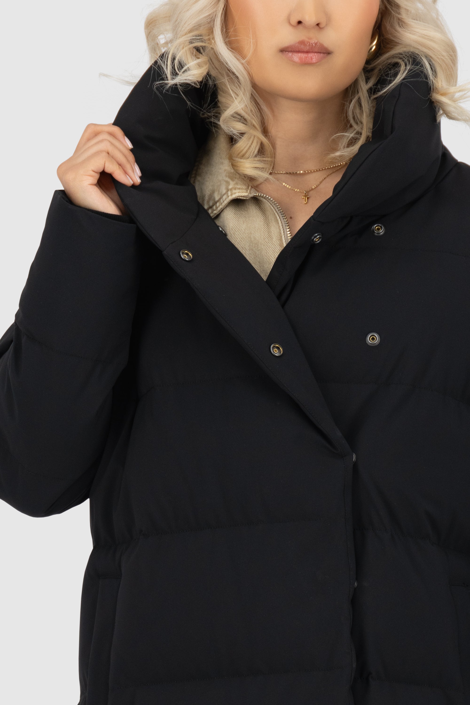 FleurAK A Puffer Coat Schwarz