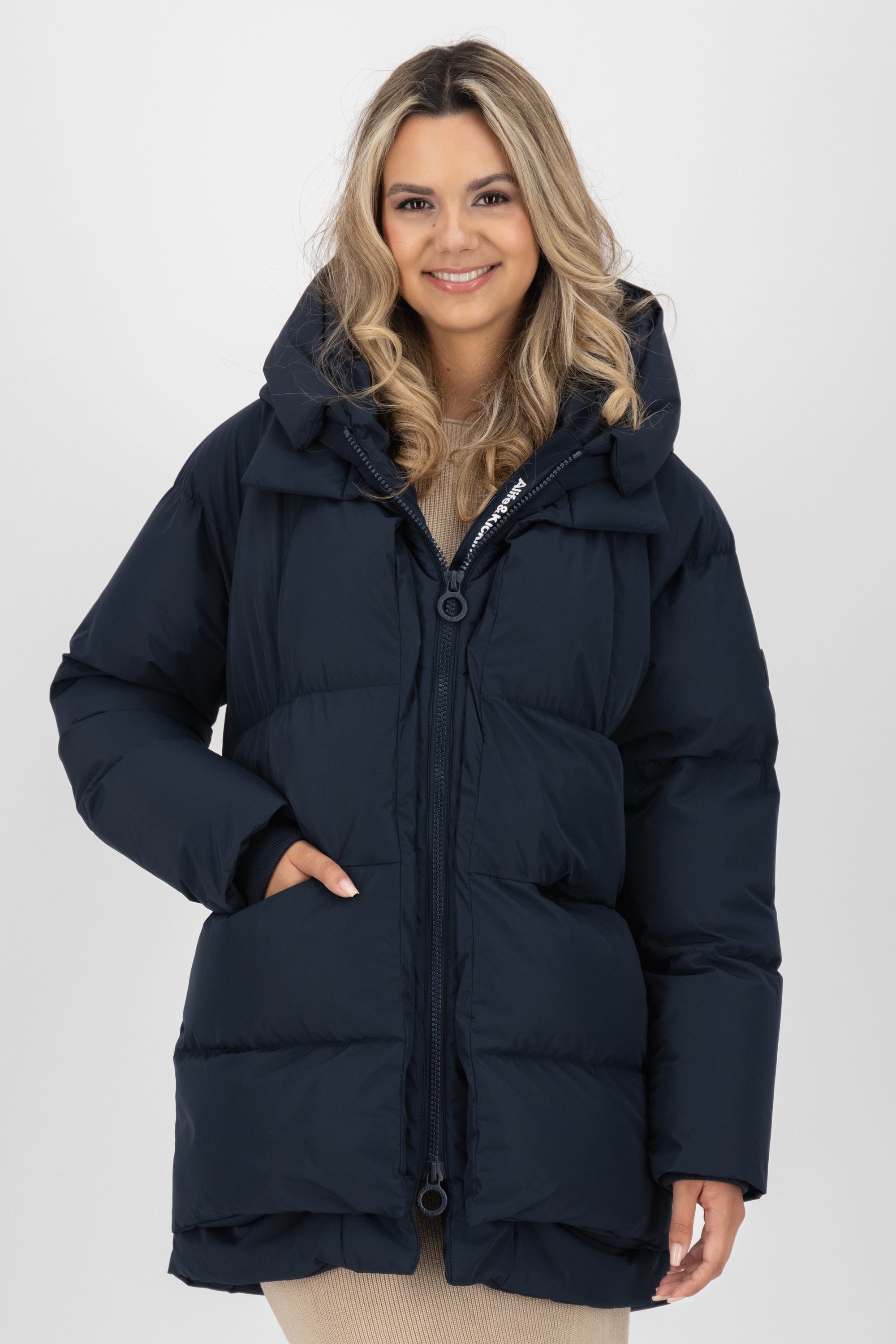 LykkeAK A Puffer Parka Dunkelblau