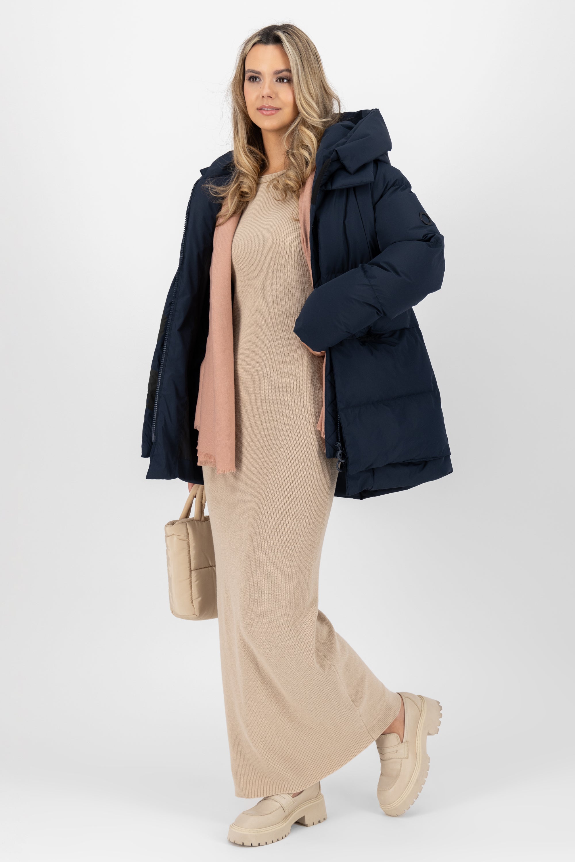 LykkeAK A Puffer Parka Dunkelblau