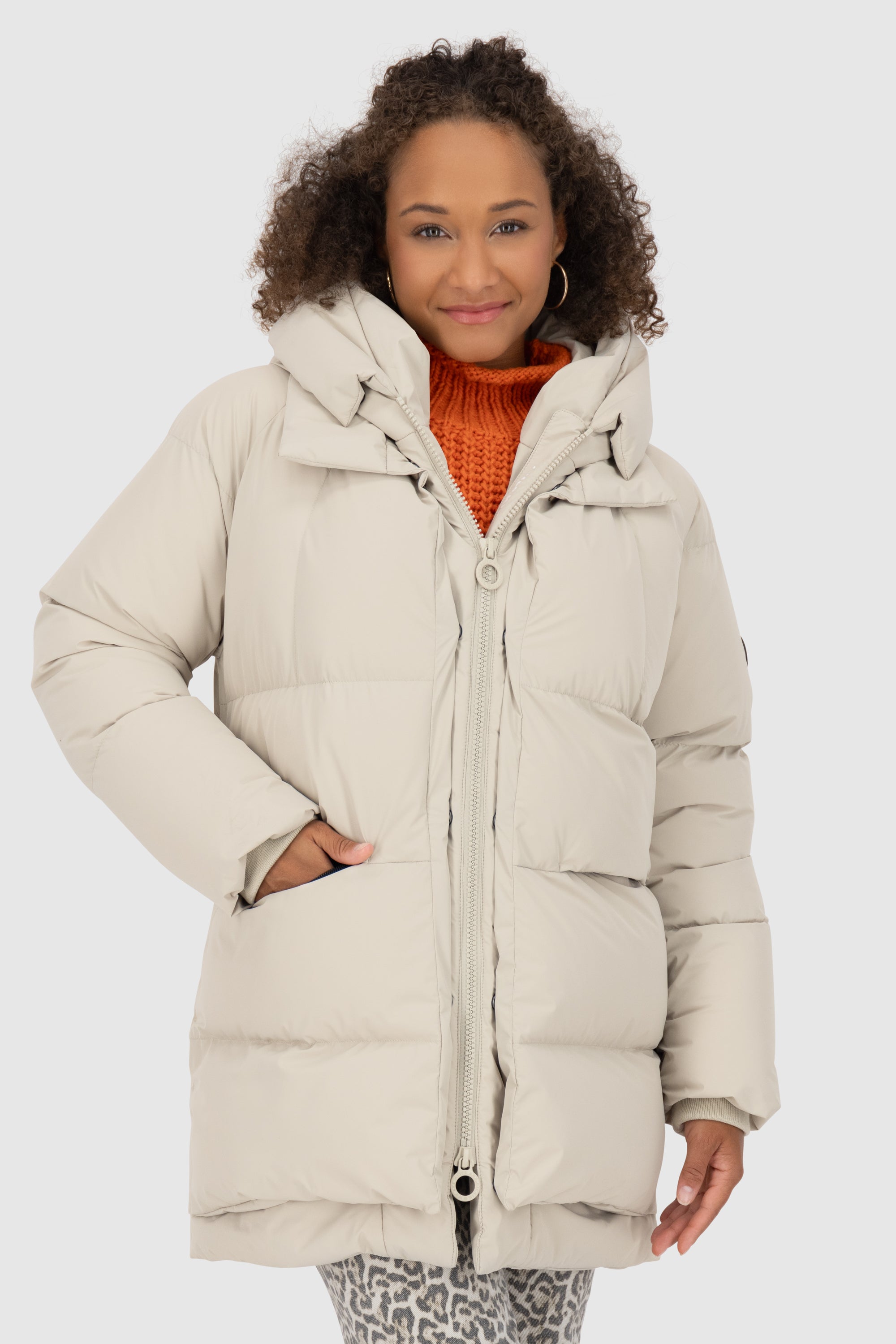 LykkeAK A Puffer Parka Beige