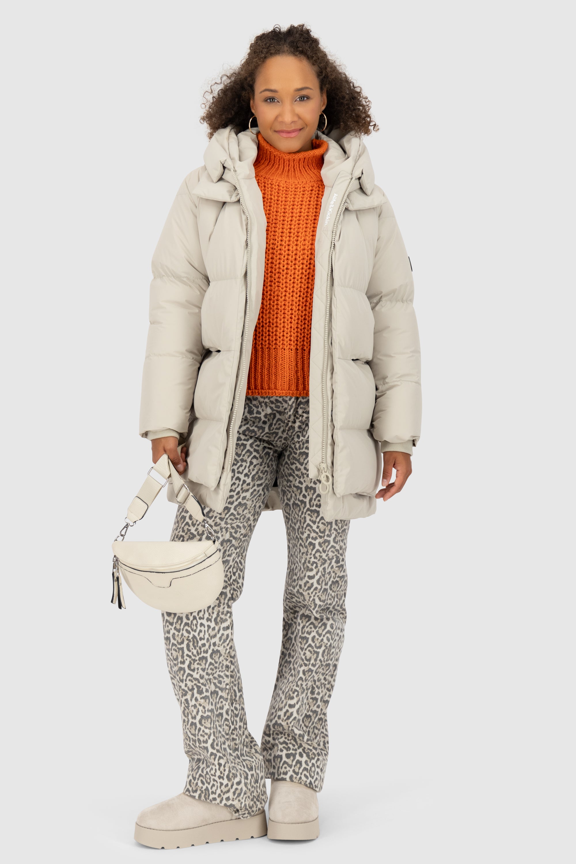 LykkeAK A Puffer Parka Beige