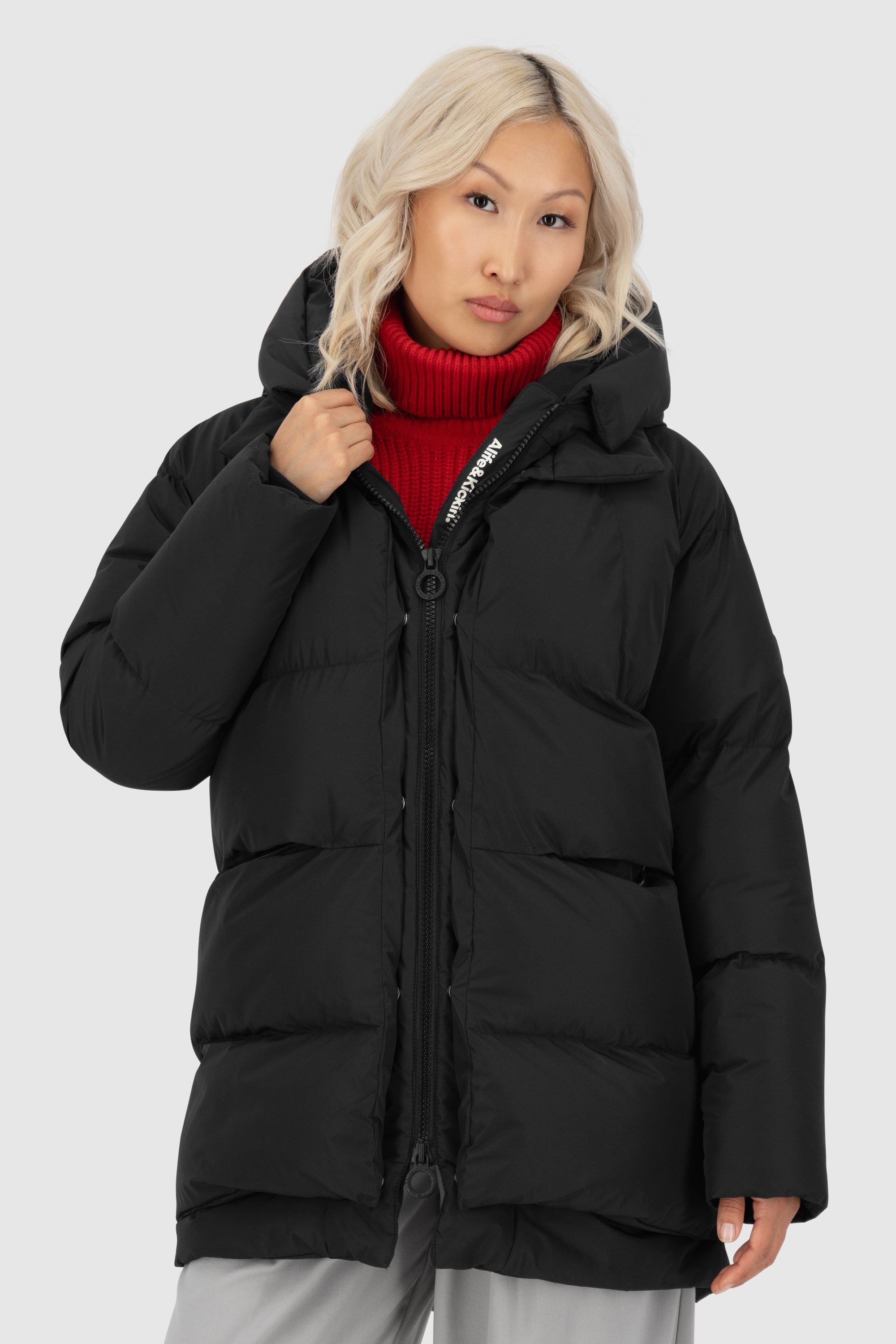 LykkeAK A Puffer Parka Schwarz
