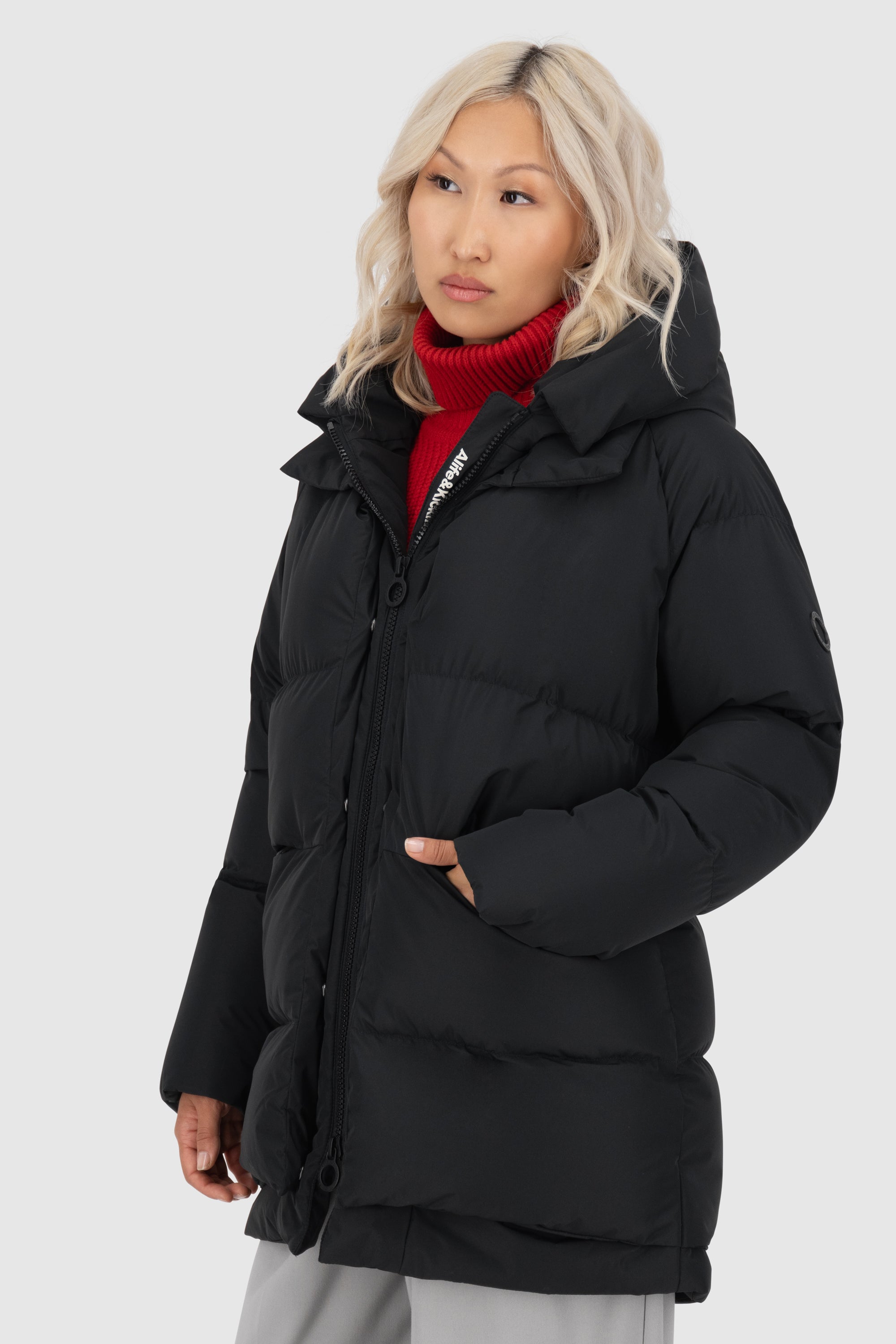 LykkeAK A Puffer Parka Schwarz