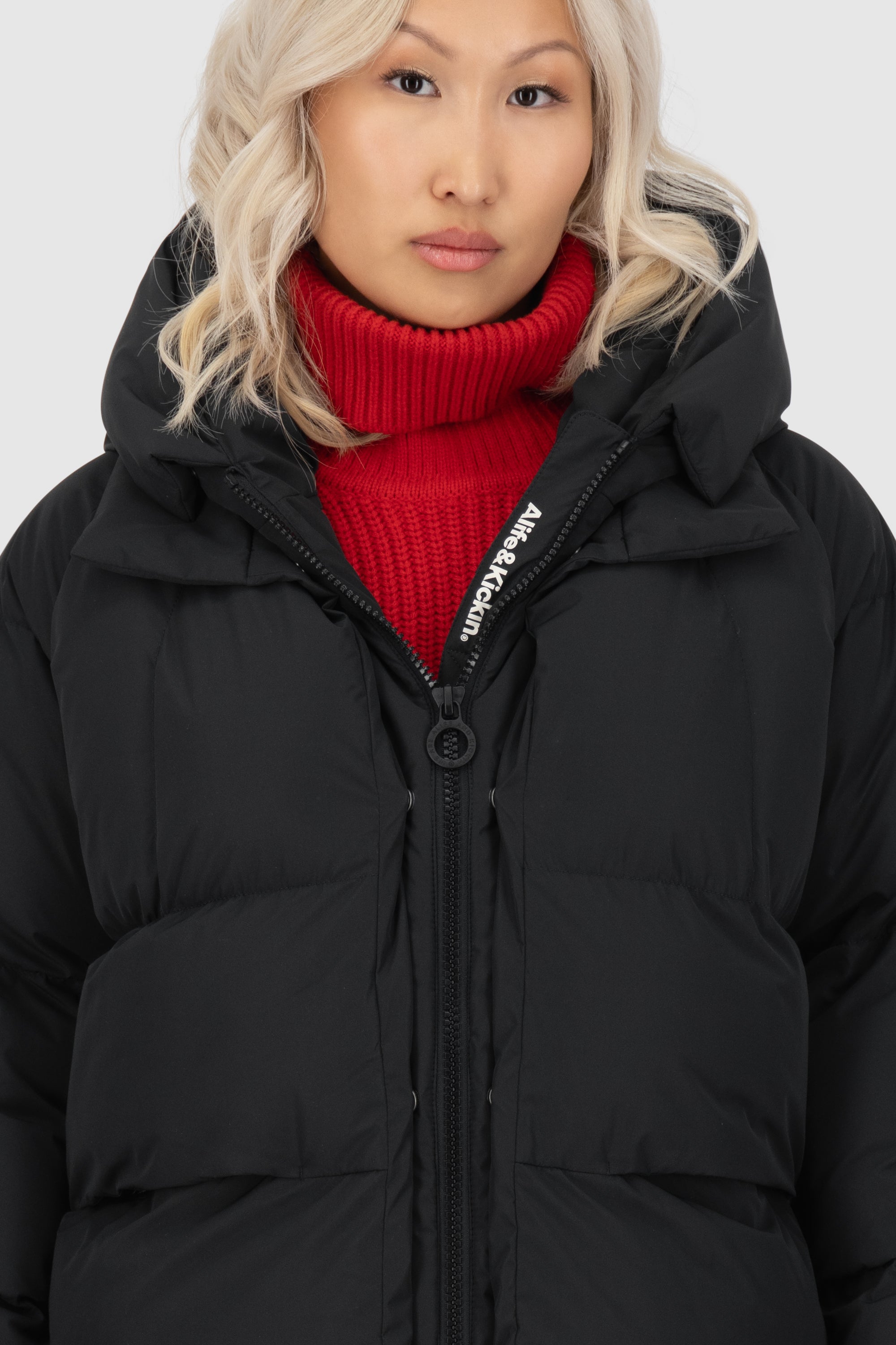 LykkeAK A Puffer Parka Schwarz