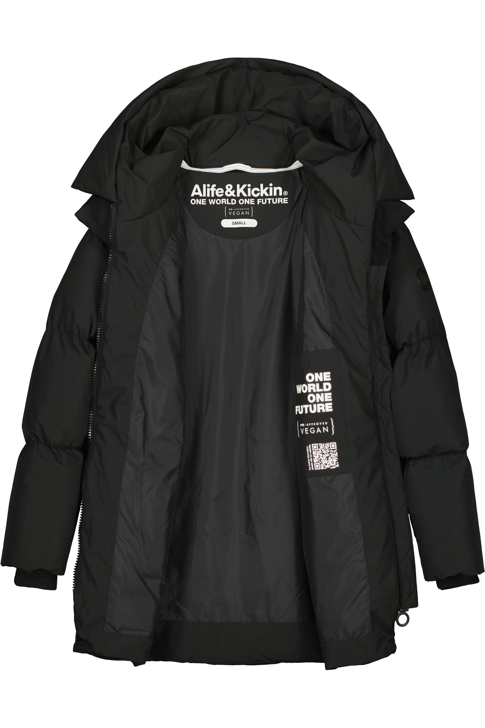LykkeAK A Puffer Parka Schwarz