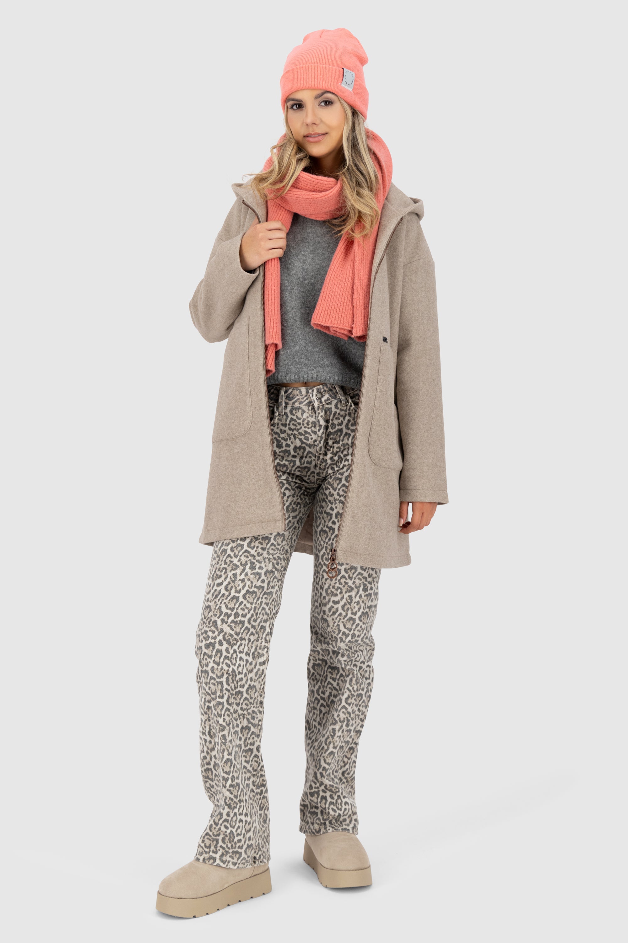 LilithAK J Felt Coat Beige