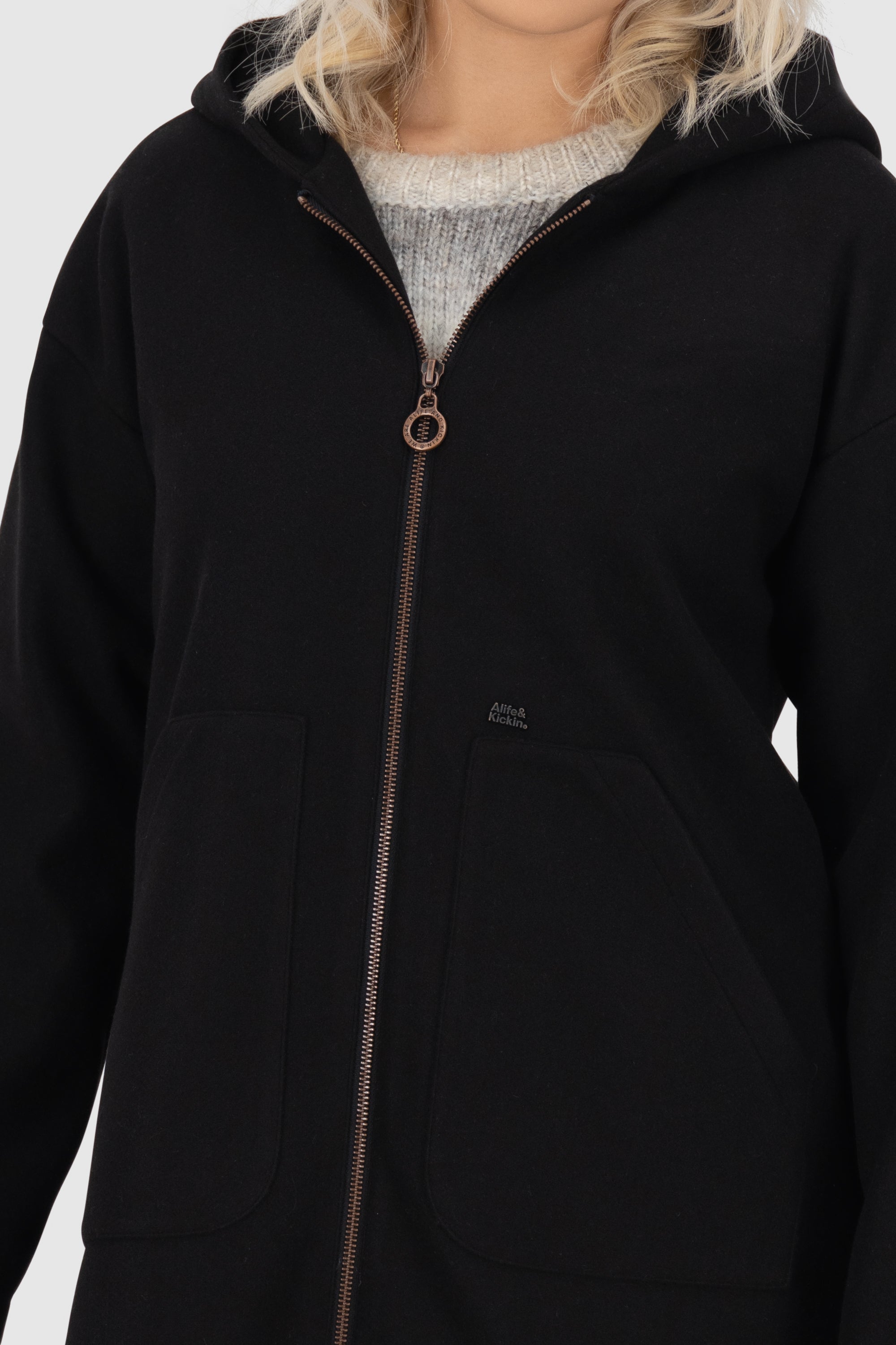 LilithAK J Felt Coat Schwarz