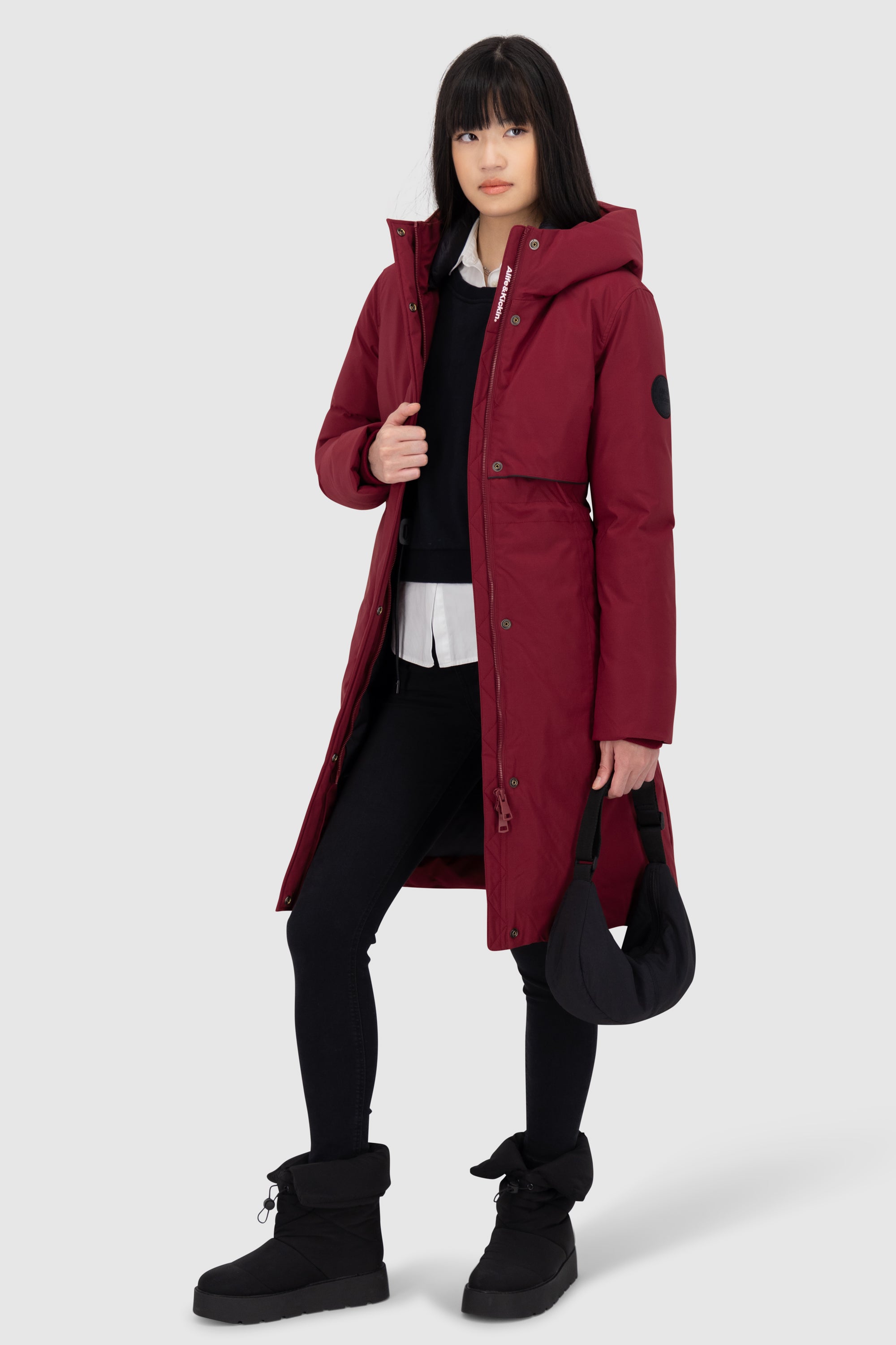 CarsynAK A Coat short Dunkelrot