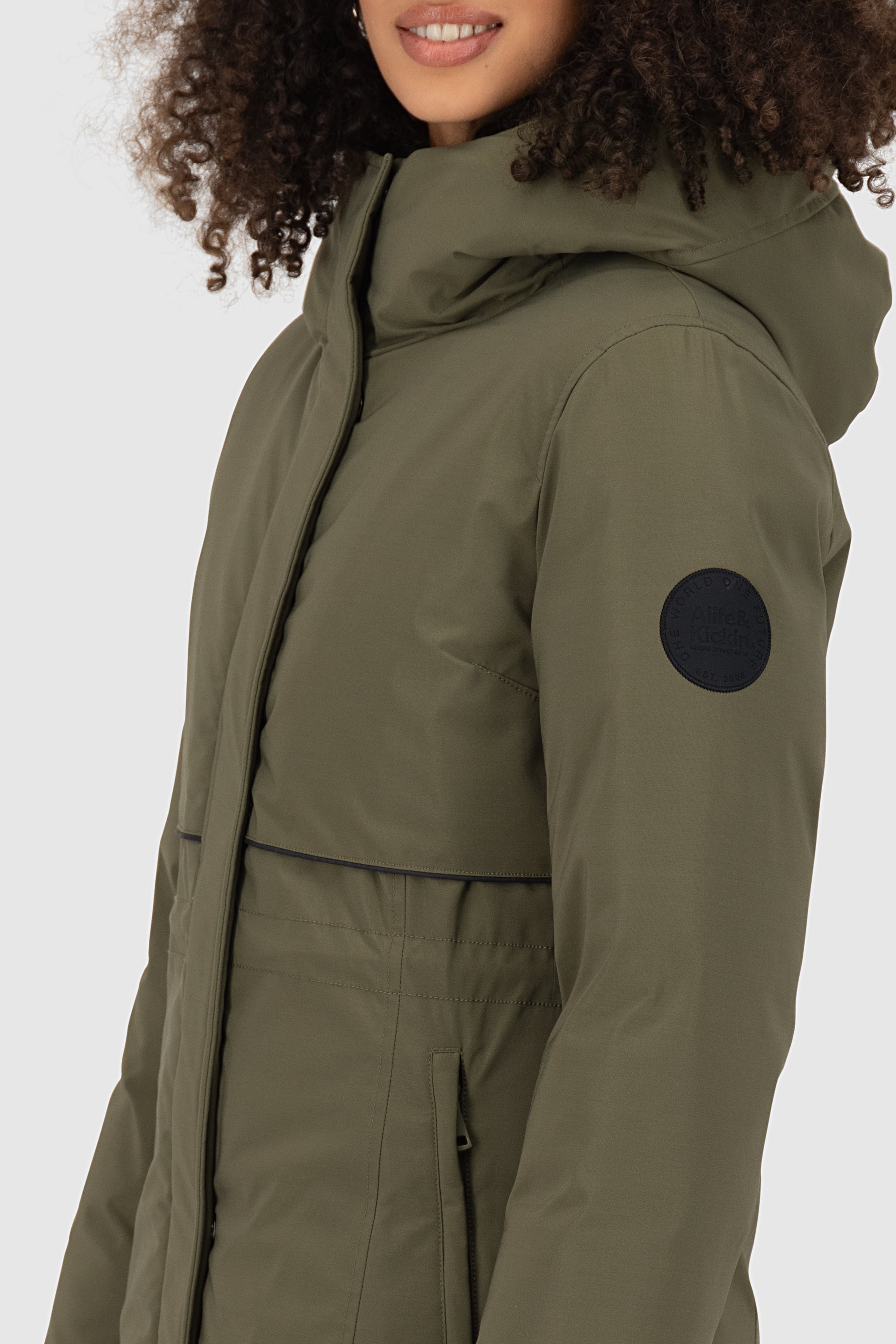 CarsynAK A Coat short Dunkelgrün