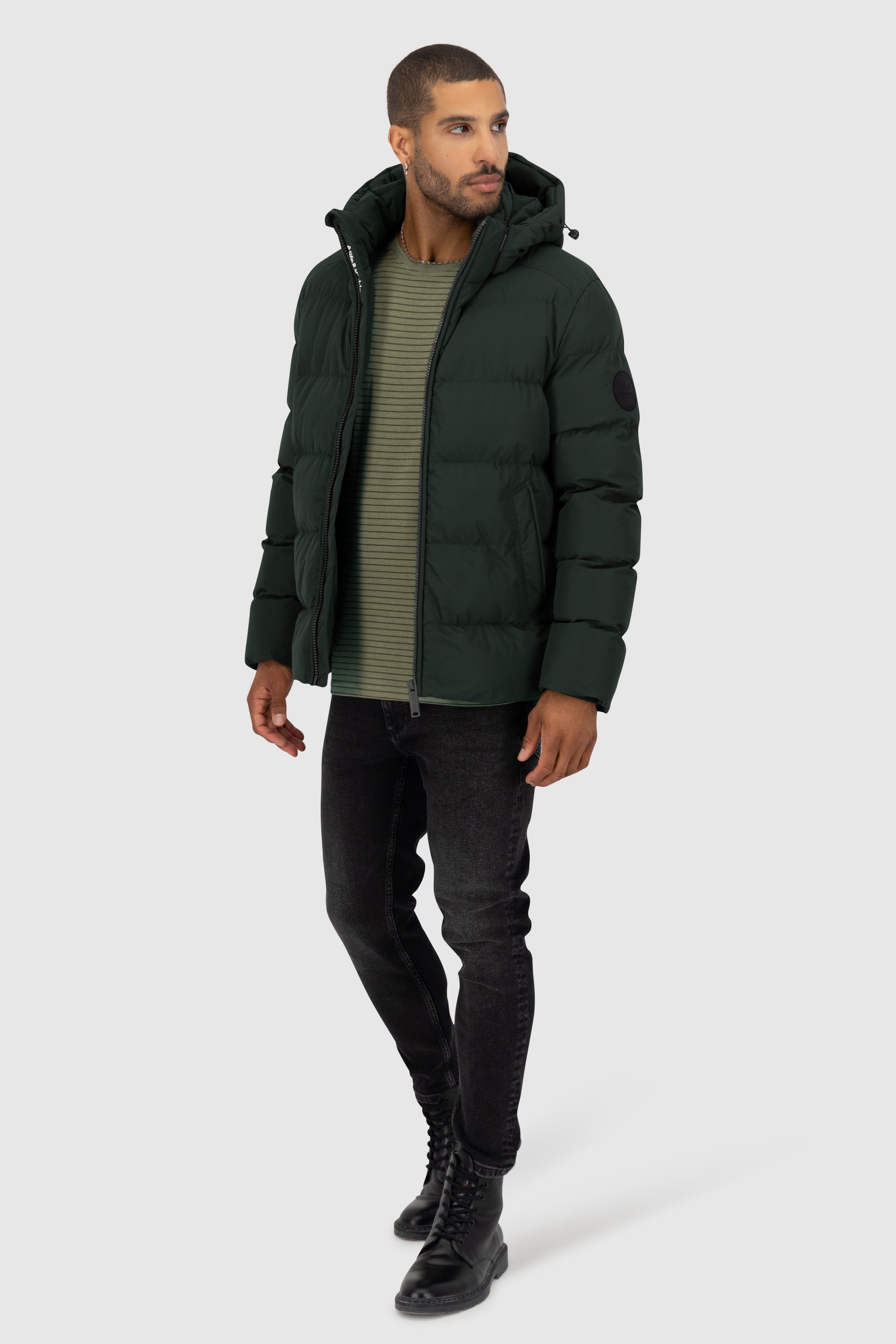 DamianAK A Puffer Jacket Schwarz