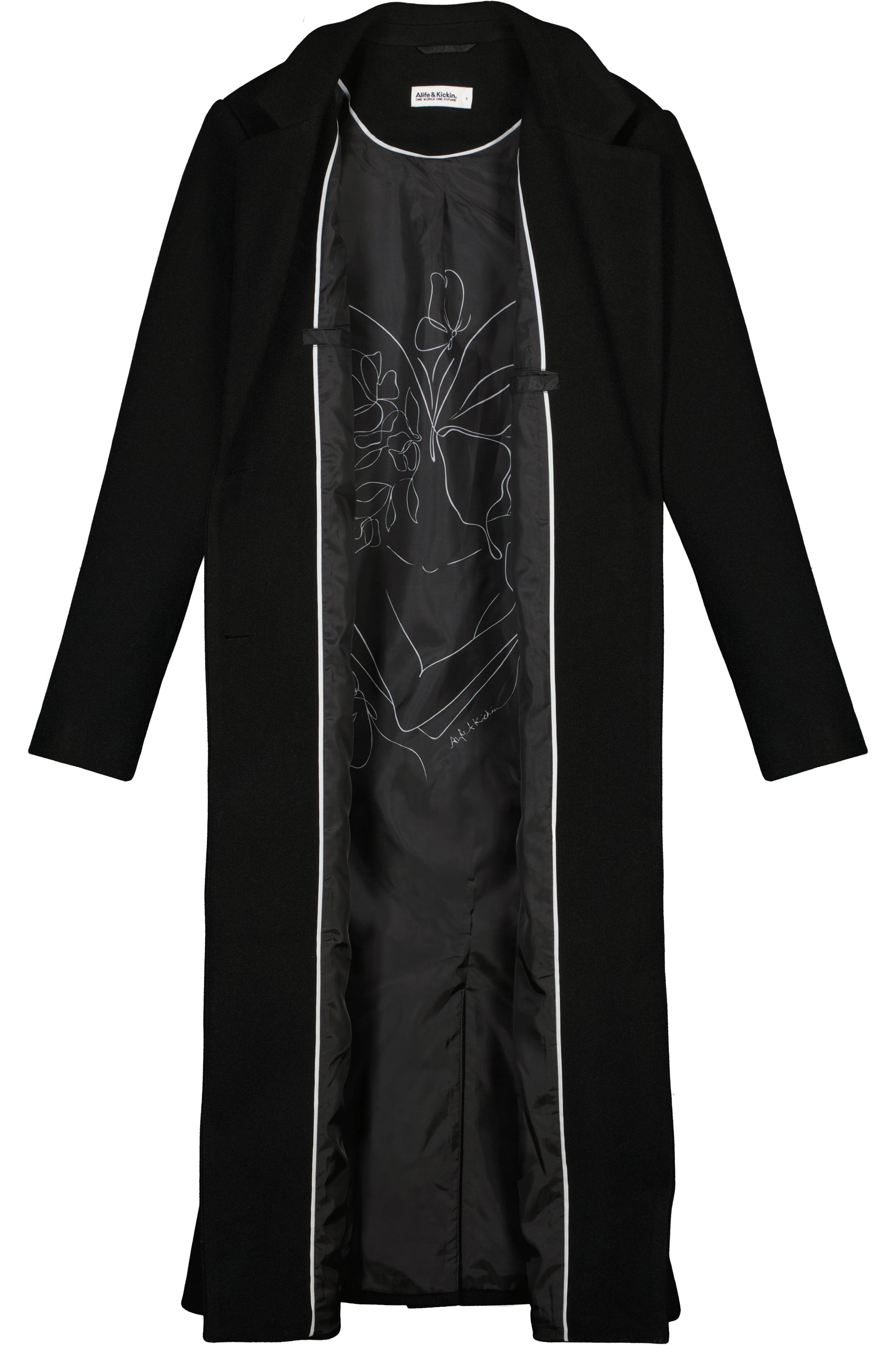 DierdreAK A Coat Schwarz