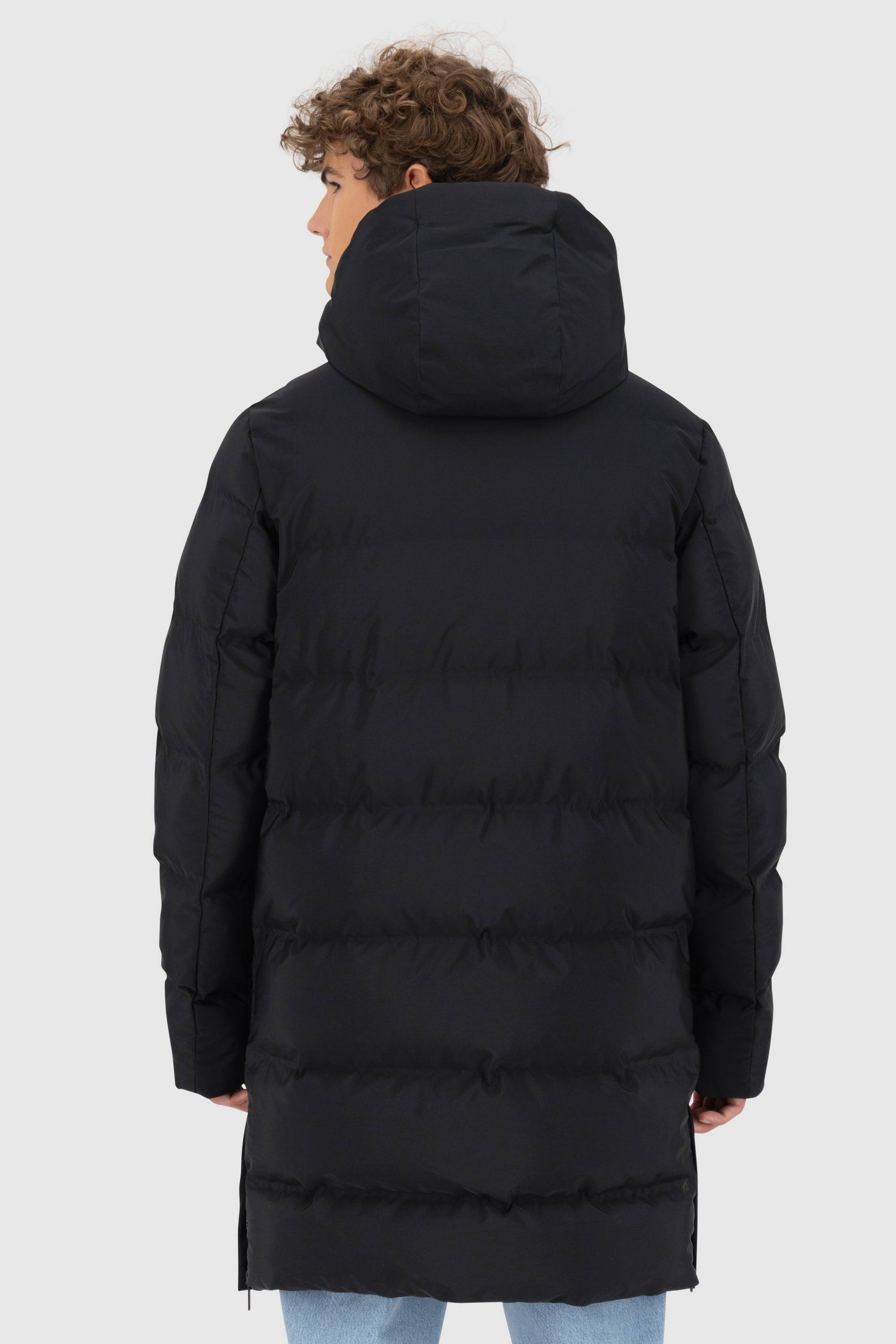 SaulAK A Puffer Parka Schwarz