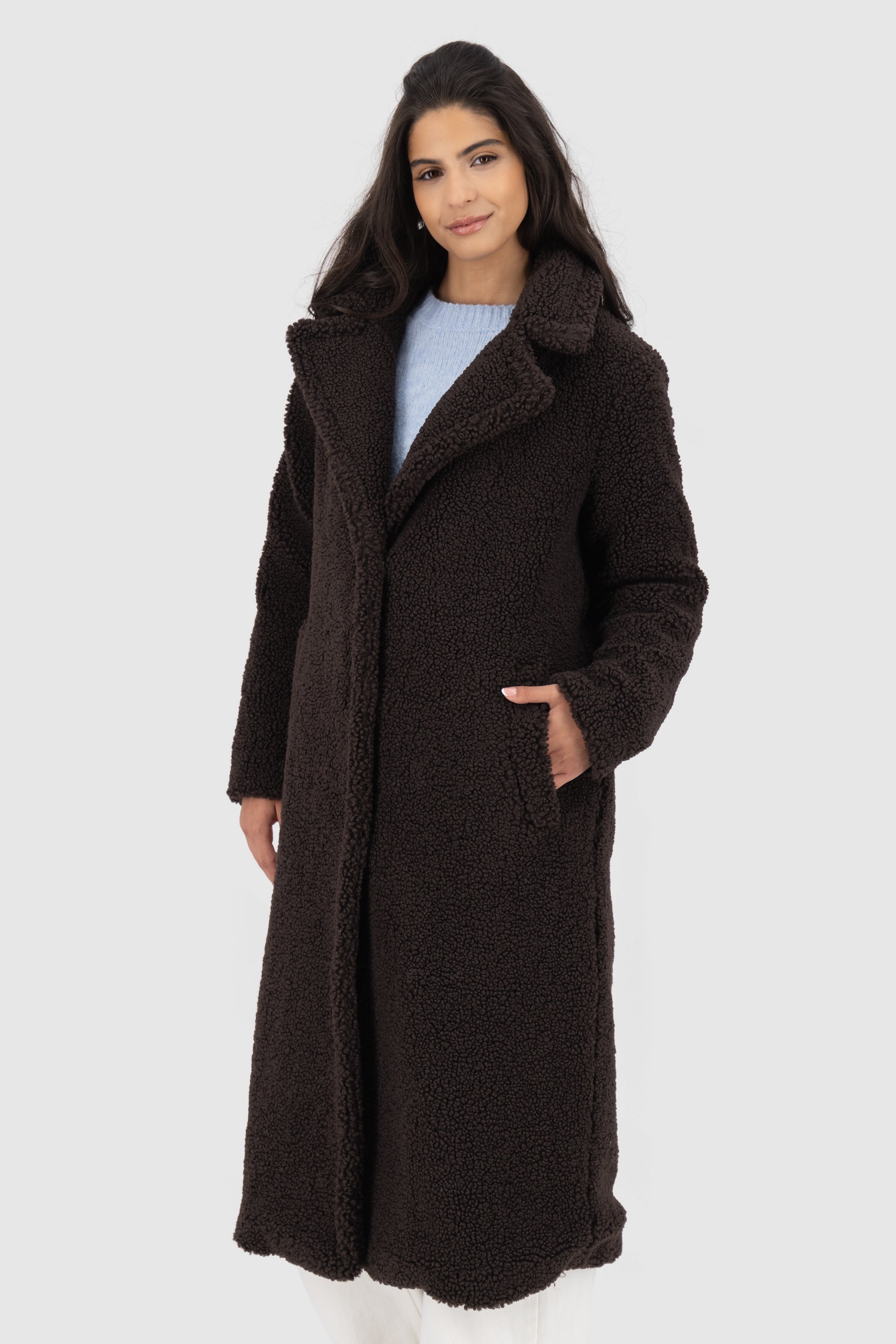 HariAK A Teddy Coat Braun