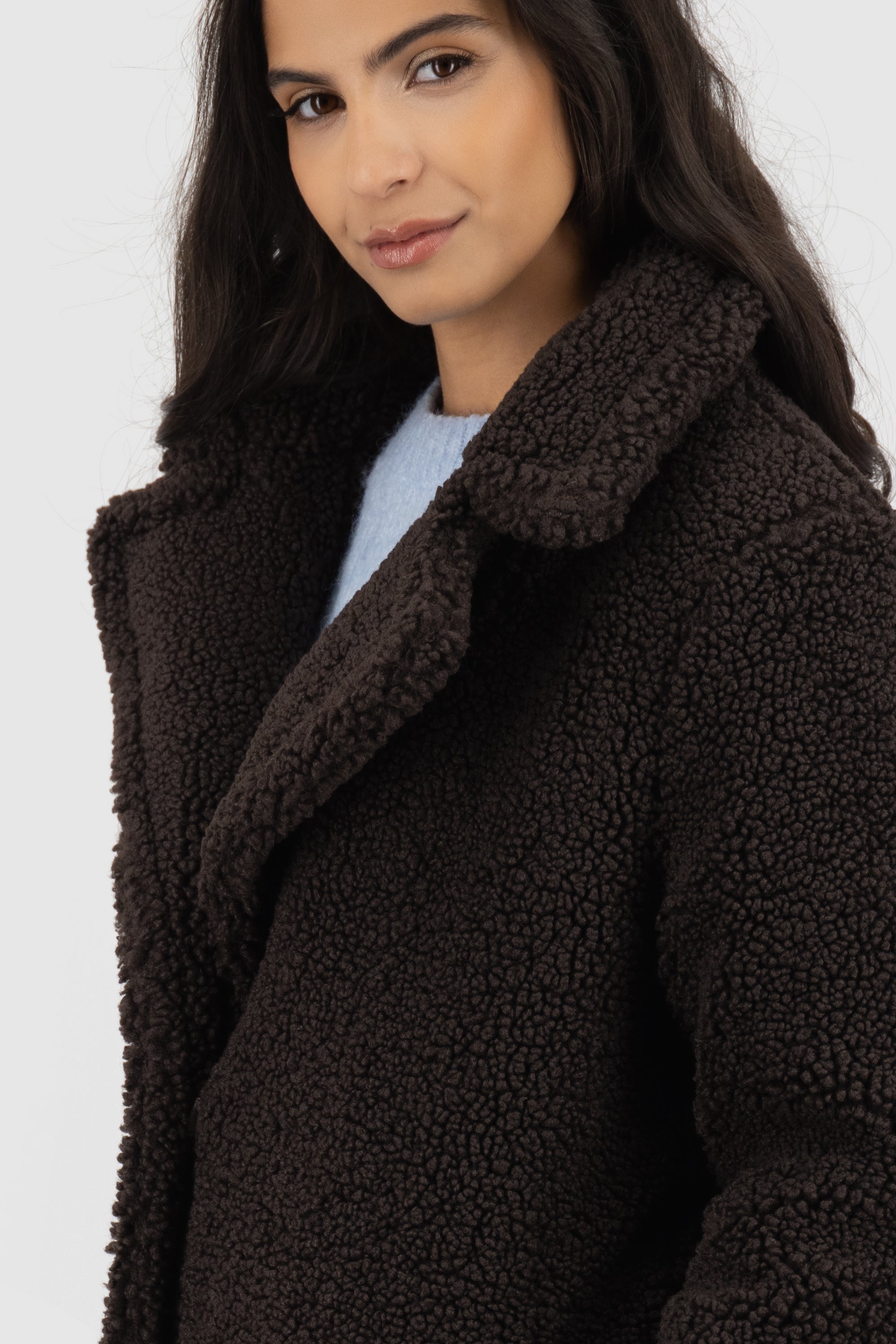 HariAK A Teddy Coat Braun