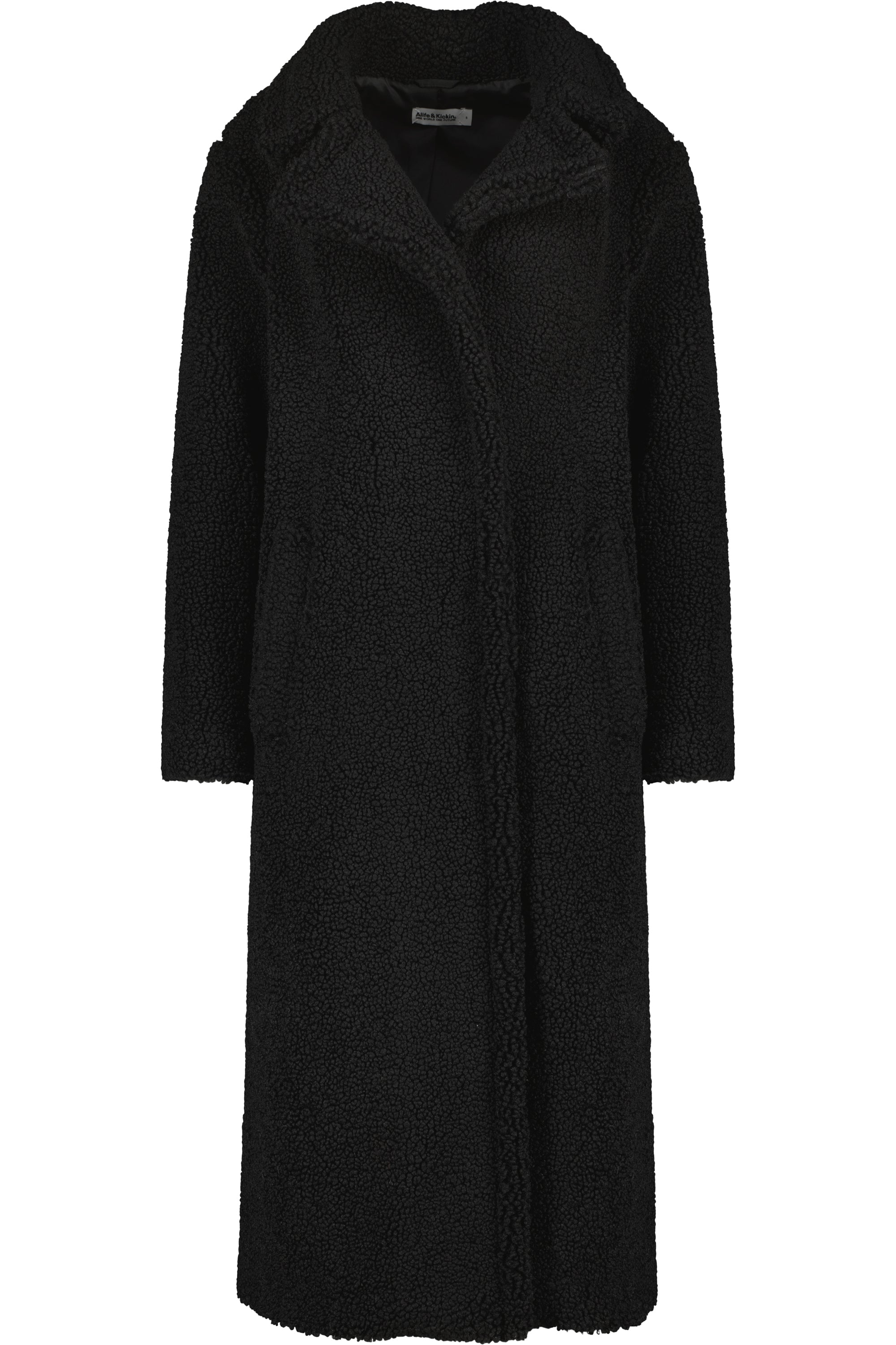 HariAK A Teddy Coat Schwarz