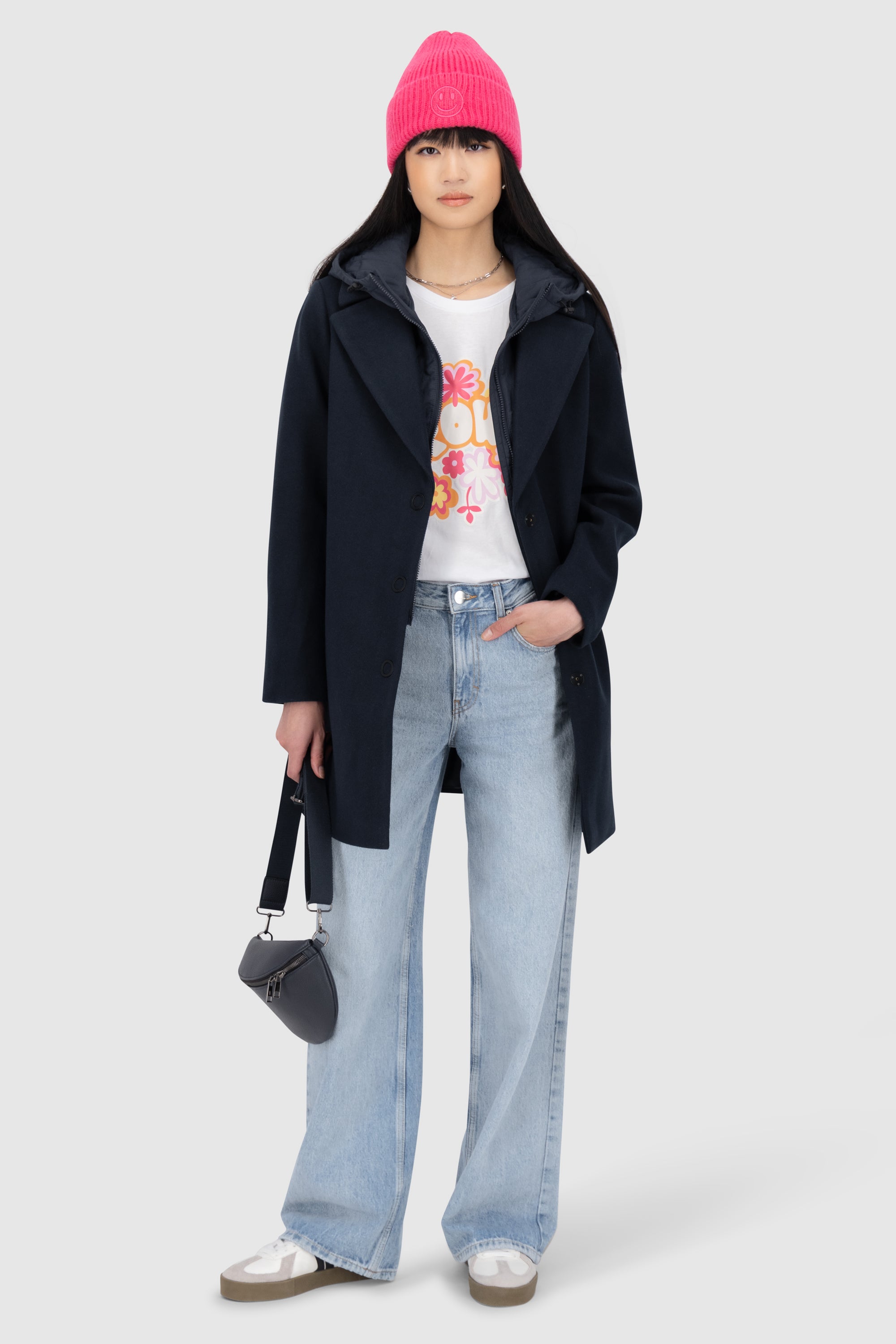 AjaAK A Jacket long Hybrid Dunkelblau