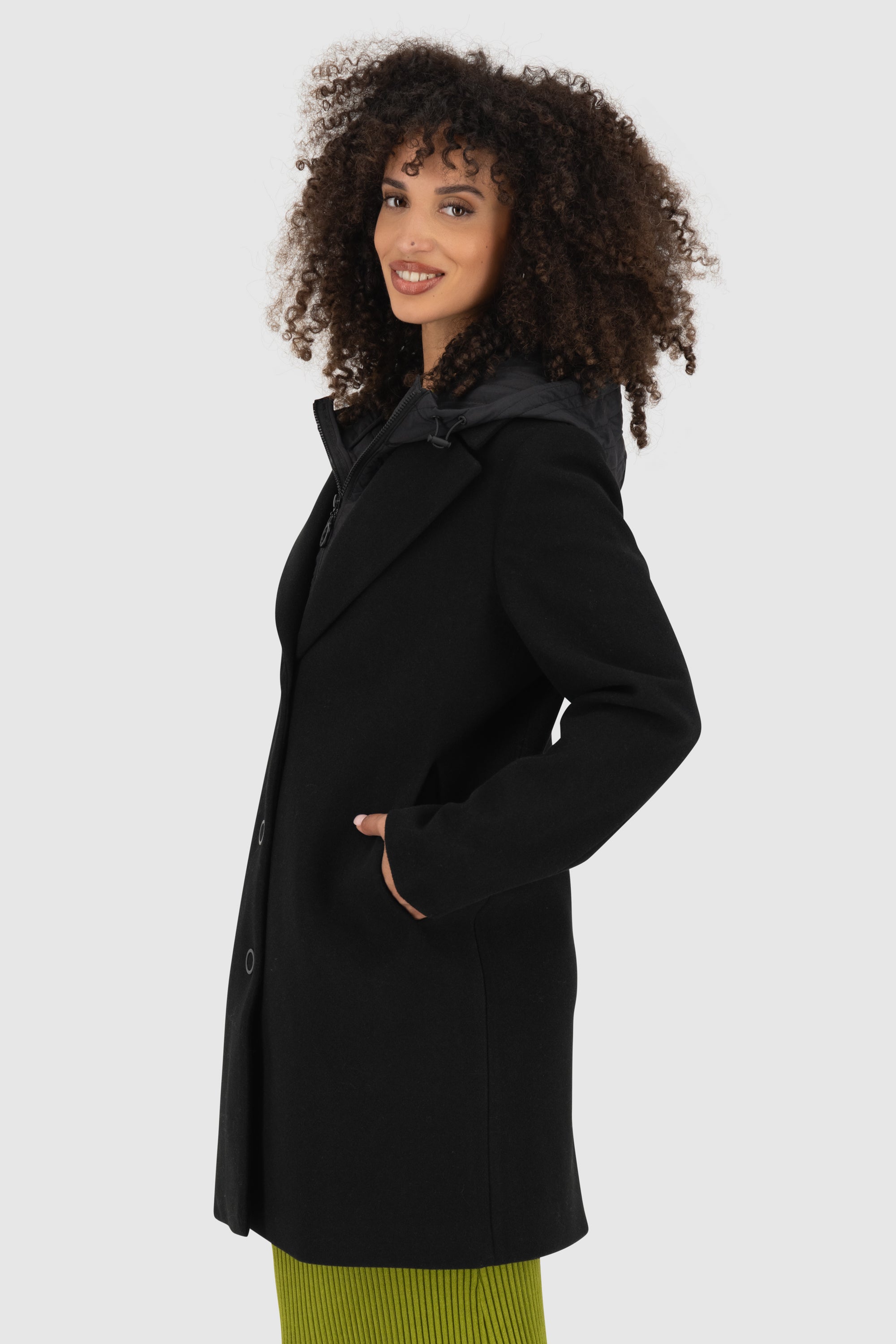 AjaAK A Jacket long Hybrid Schwarz