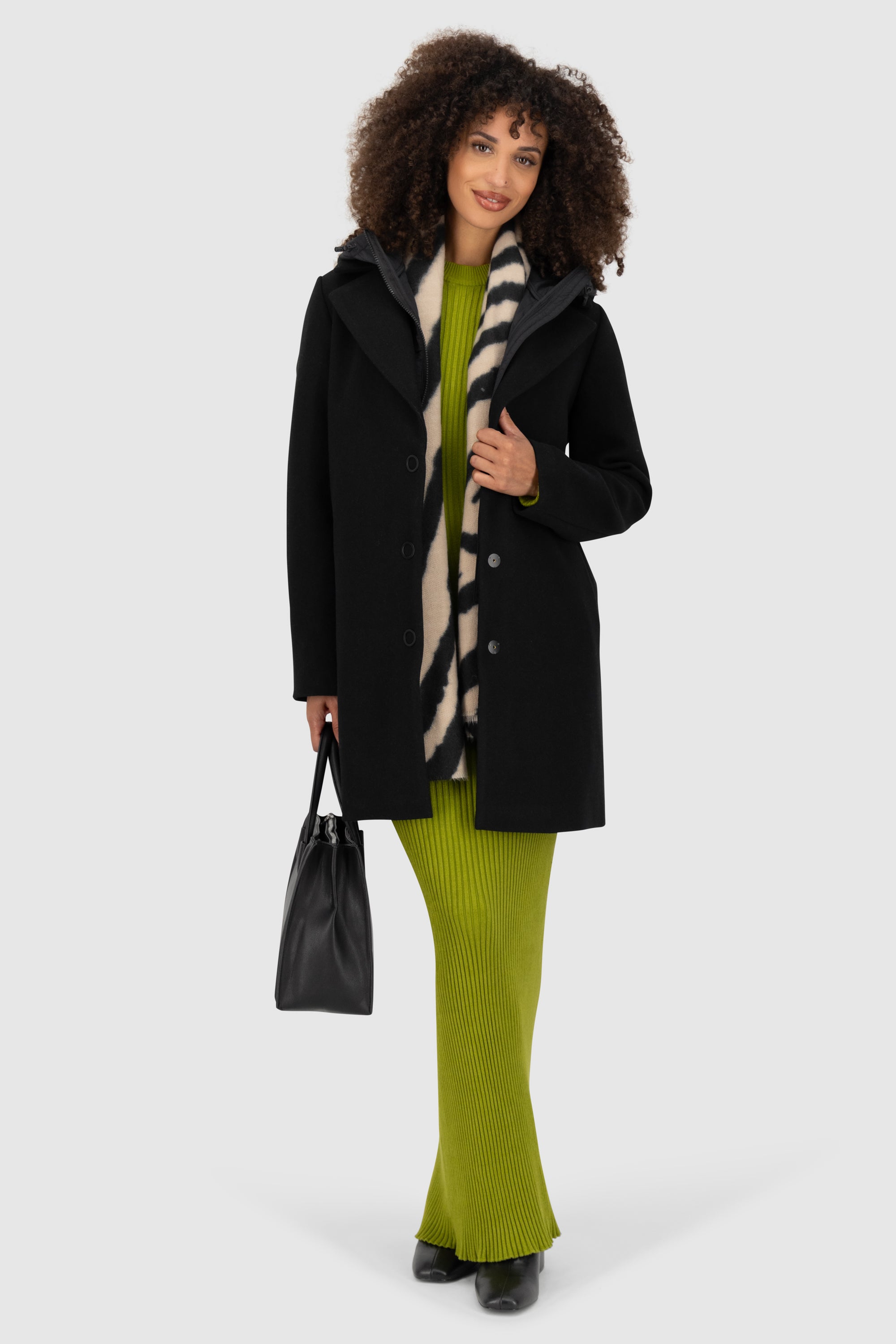 AjaAK A Jacket long Hybrid Schwarz