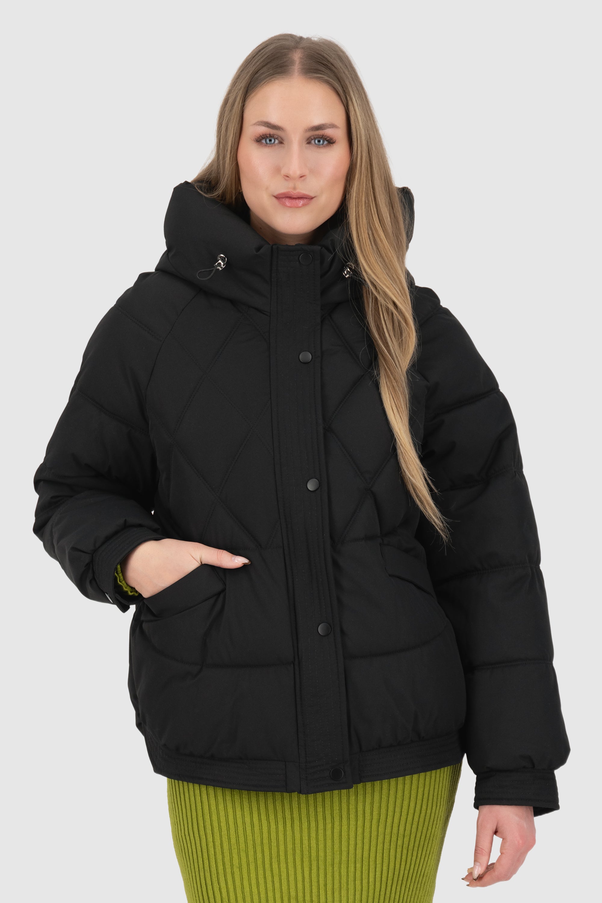 Alife and Kickin HedwigAK A Puffer Jacket Damen Schwarz