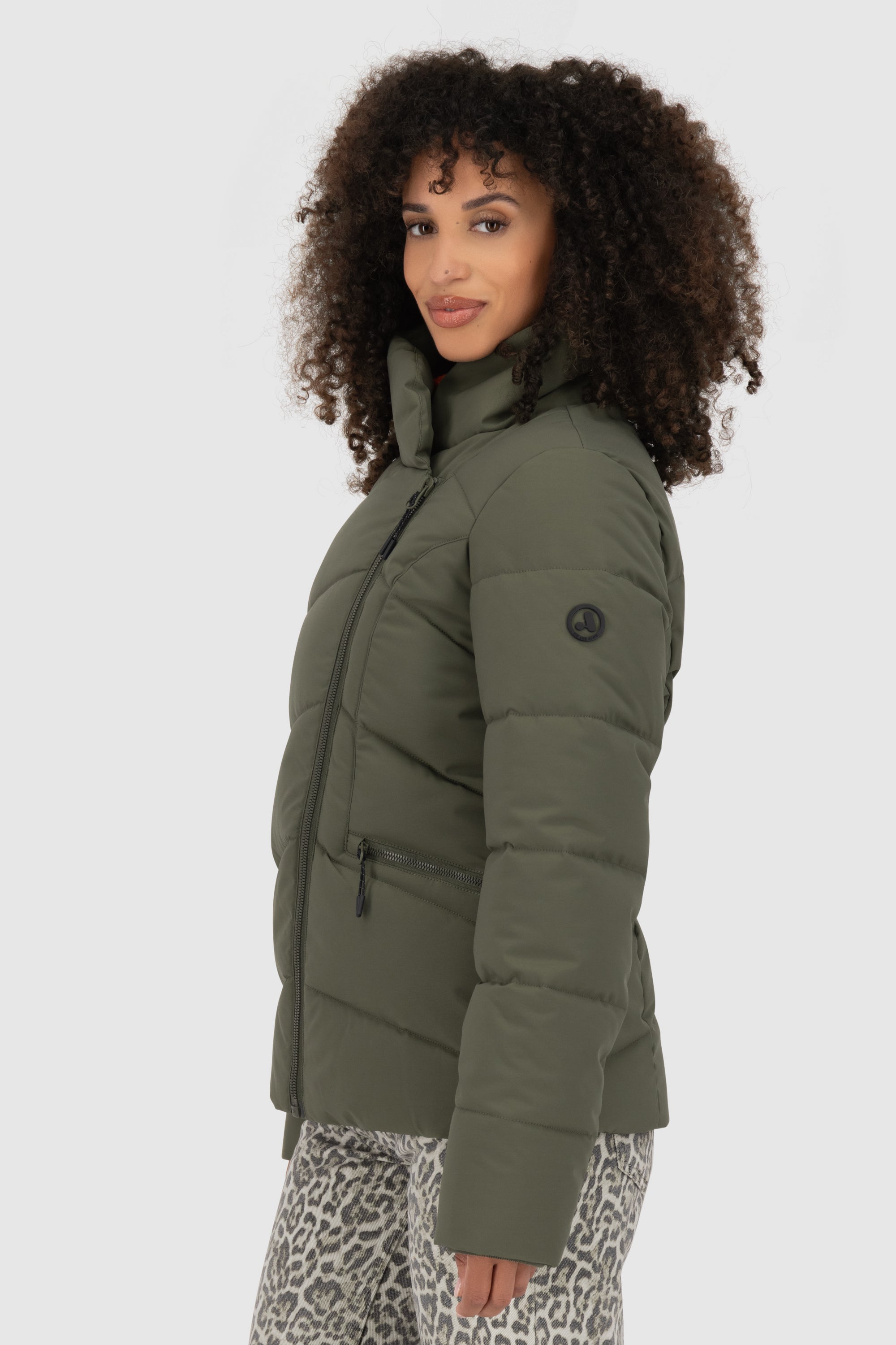 NellAK A Puffer Jacket Dunkelgrün