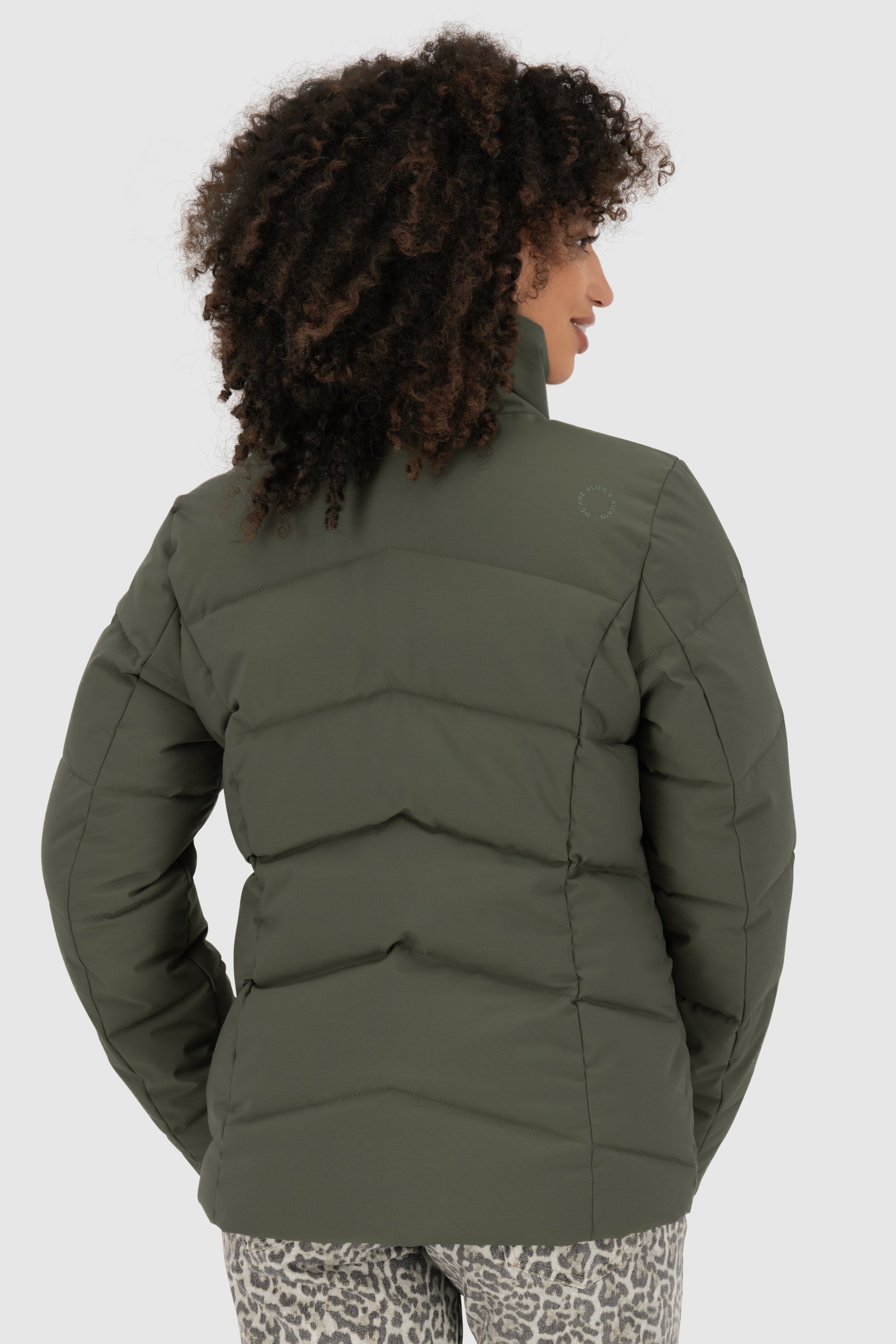NellAK A Puffer Jacket Dunkelgrün