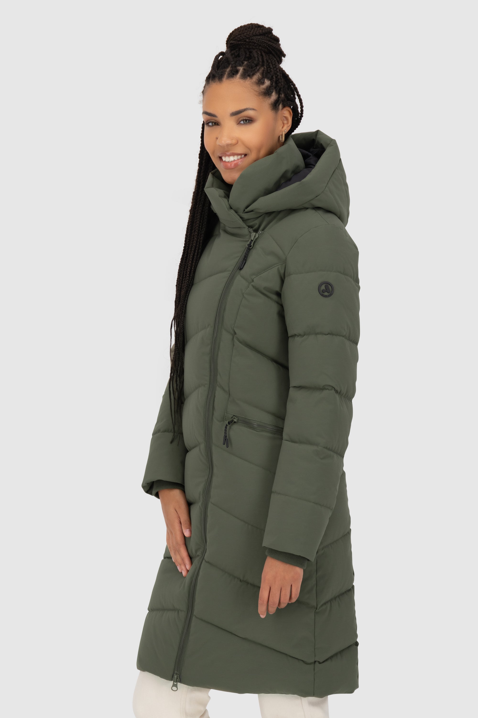 NimaAK A Puffer Parka Dunkelgrün