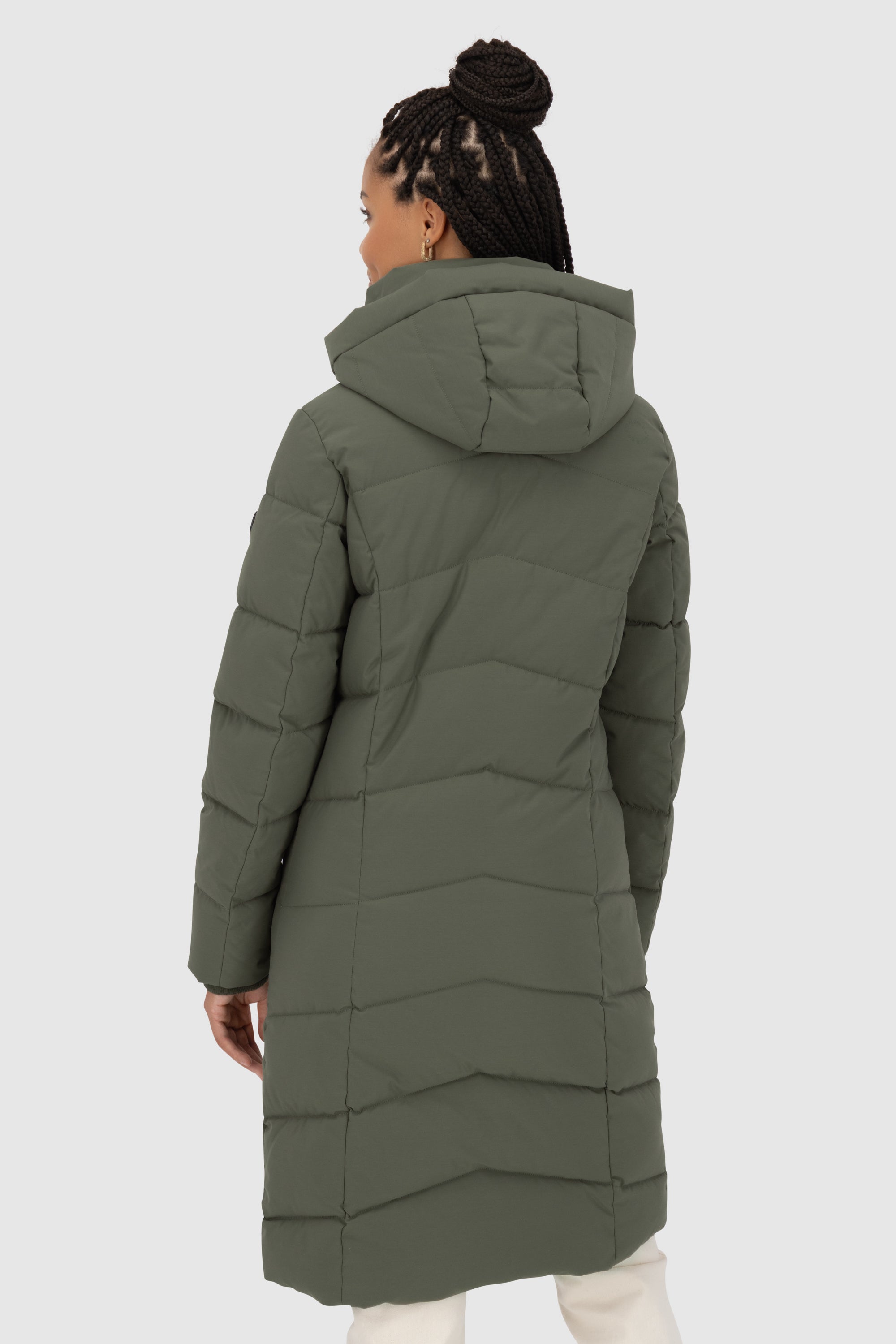 NimaAK A Puffer Parka Dunkelgrün