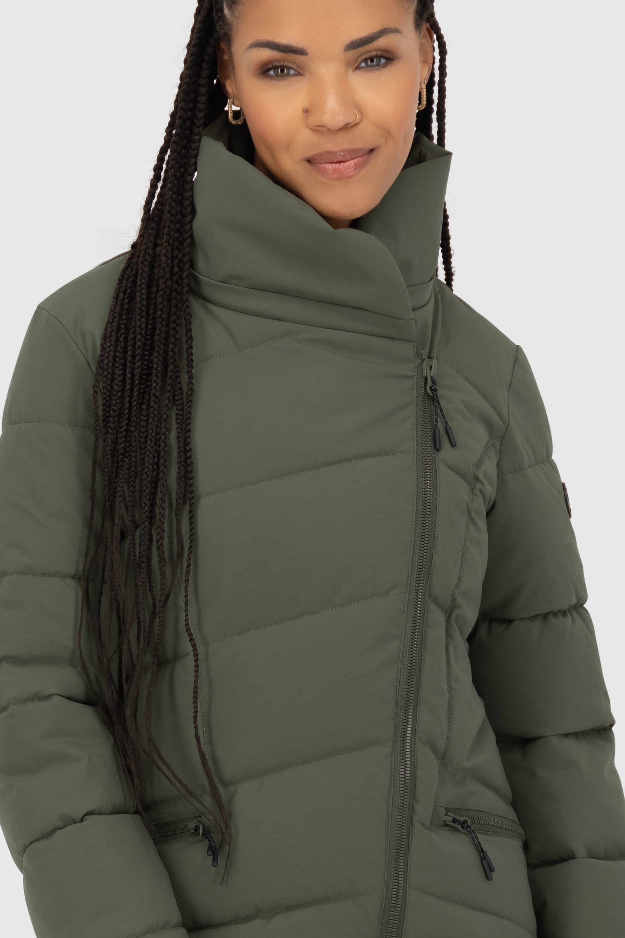 NimaAK A Puffer Parka Dunkelgrün