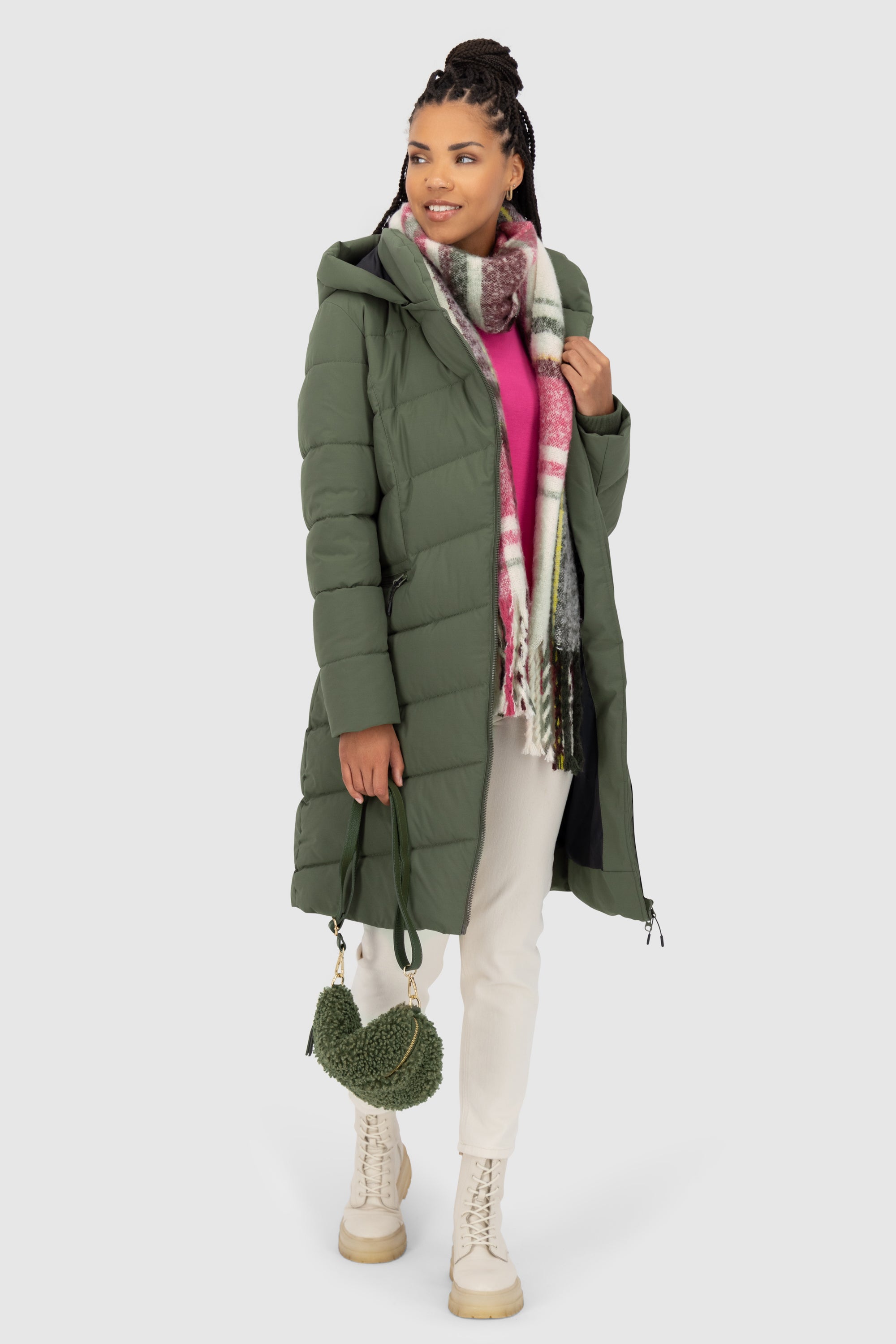 NimaAK A Puffer Parka Dunkelgrün