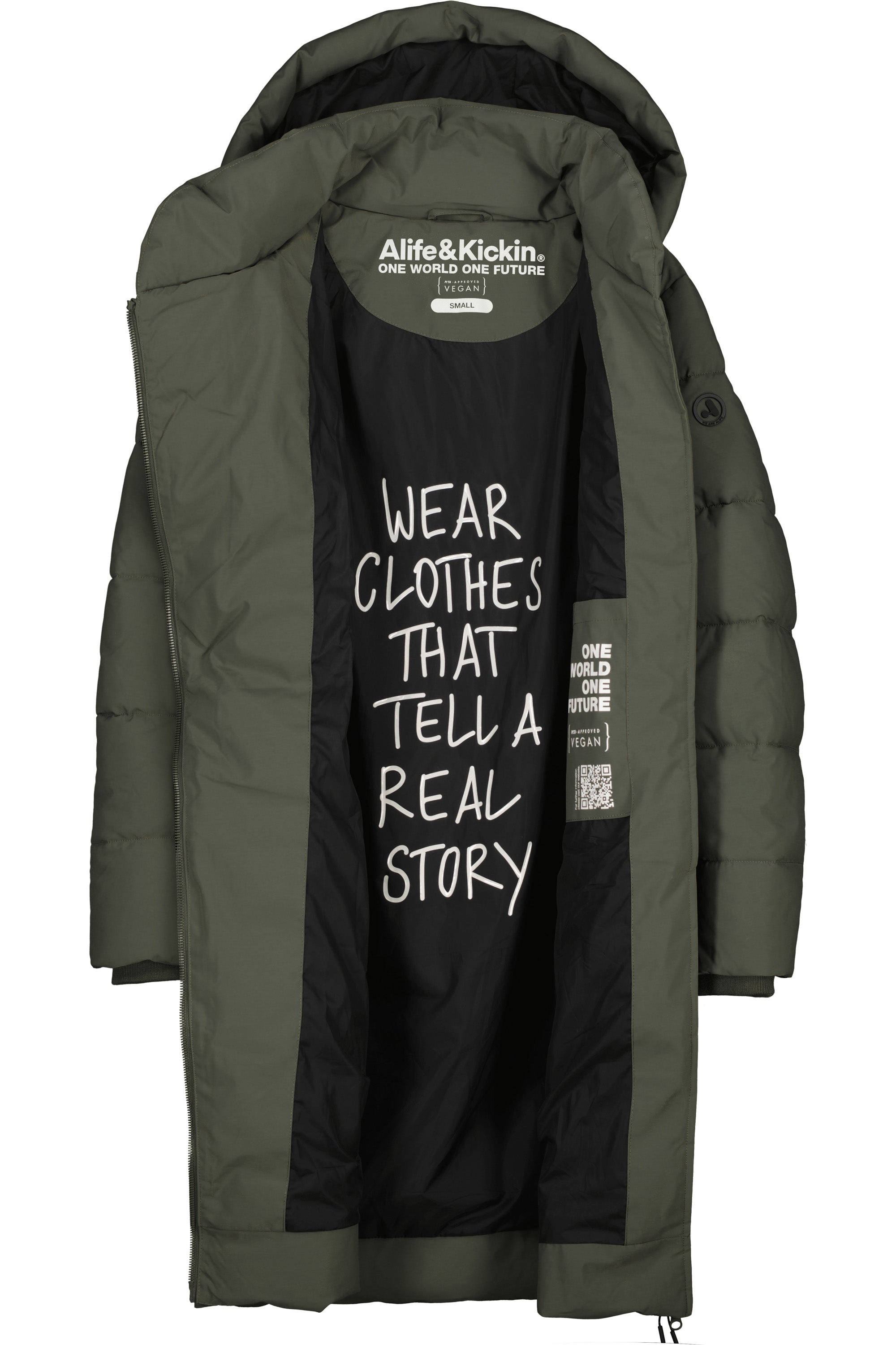 NimaAK A Puffer Parka Dunkelgrün