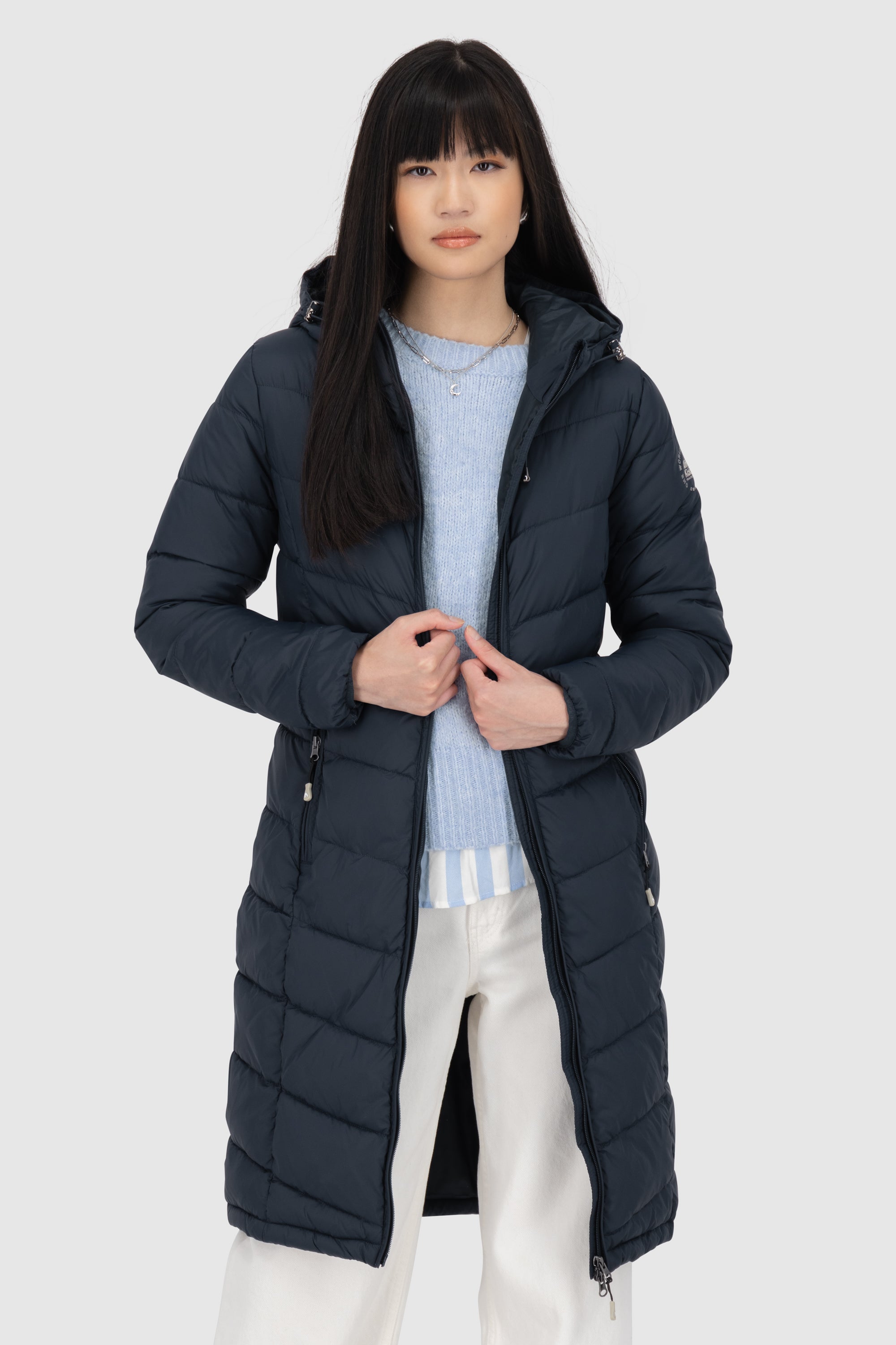 FrancesAK A Puffer Coat Short Dunkelblau