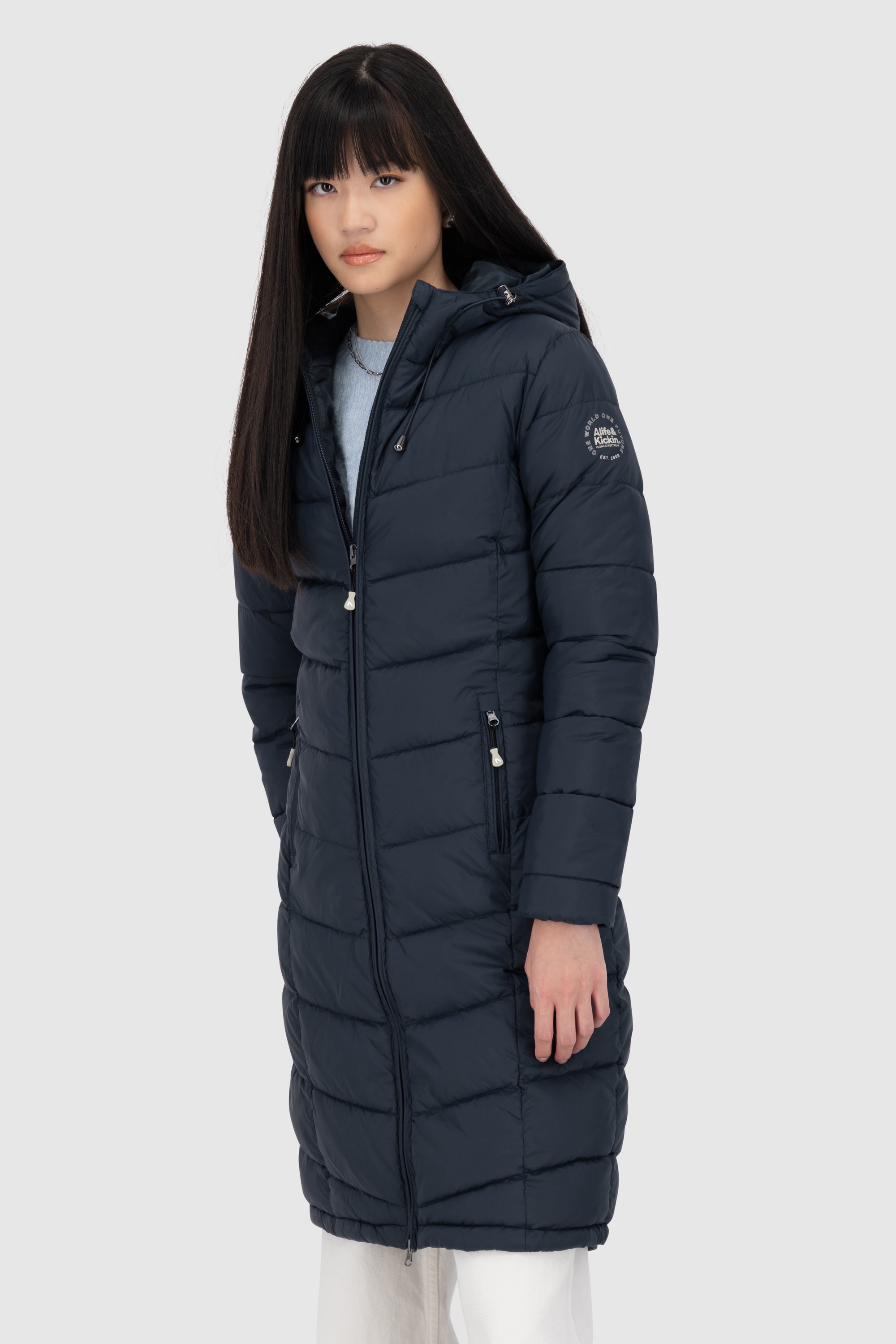 FrancesAK A Puffer Coat Short Dunkelblau