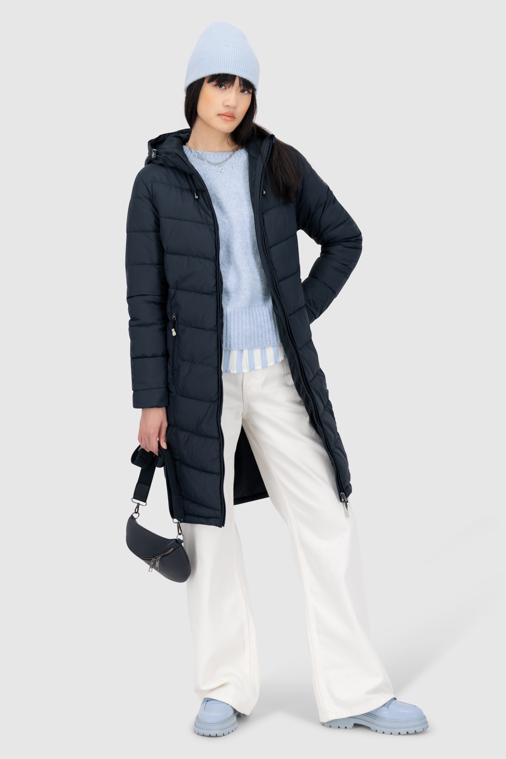 FrancesAK A Puffer Coat Short Dunkelblau