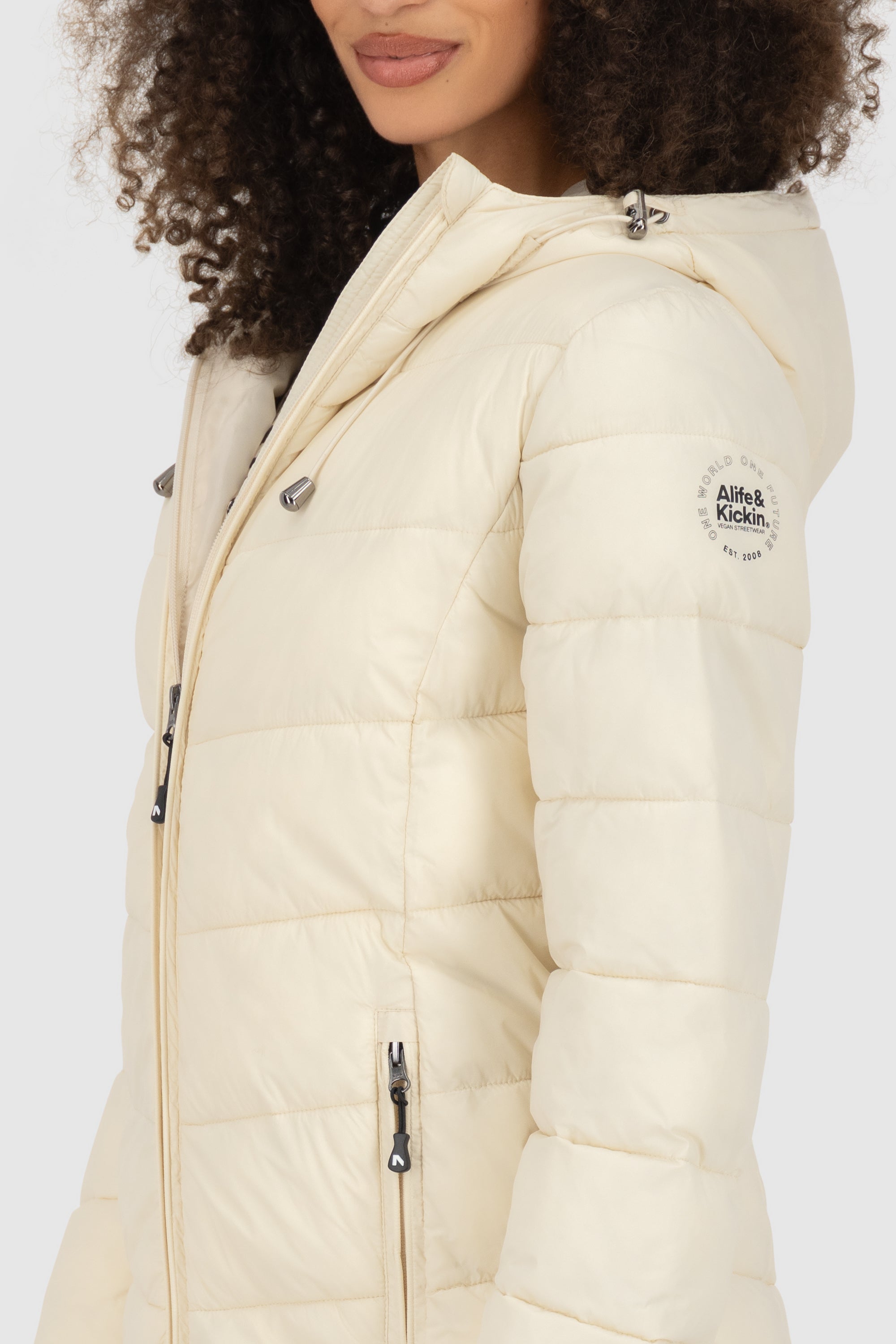 FrancesAK A Puffer Coat Short Beige