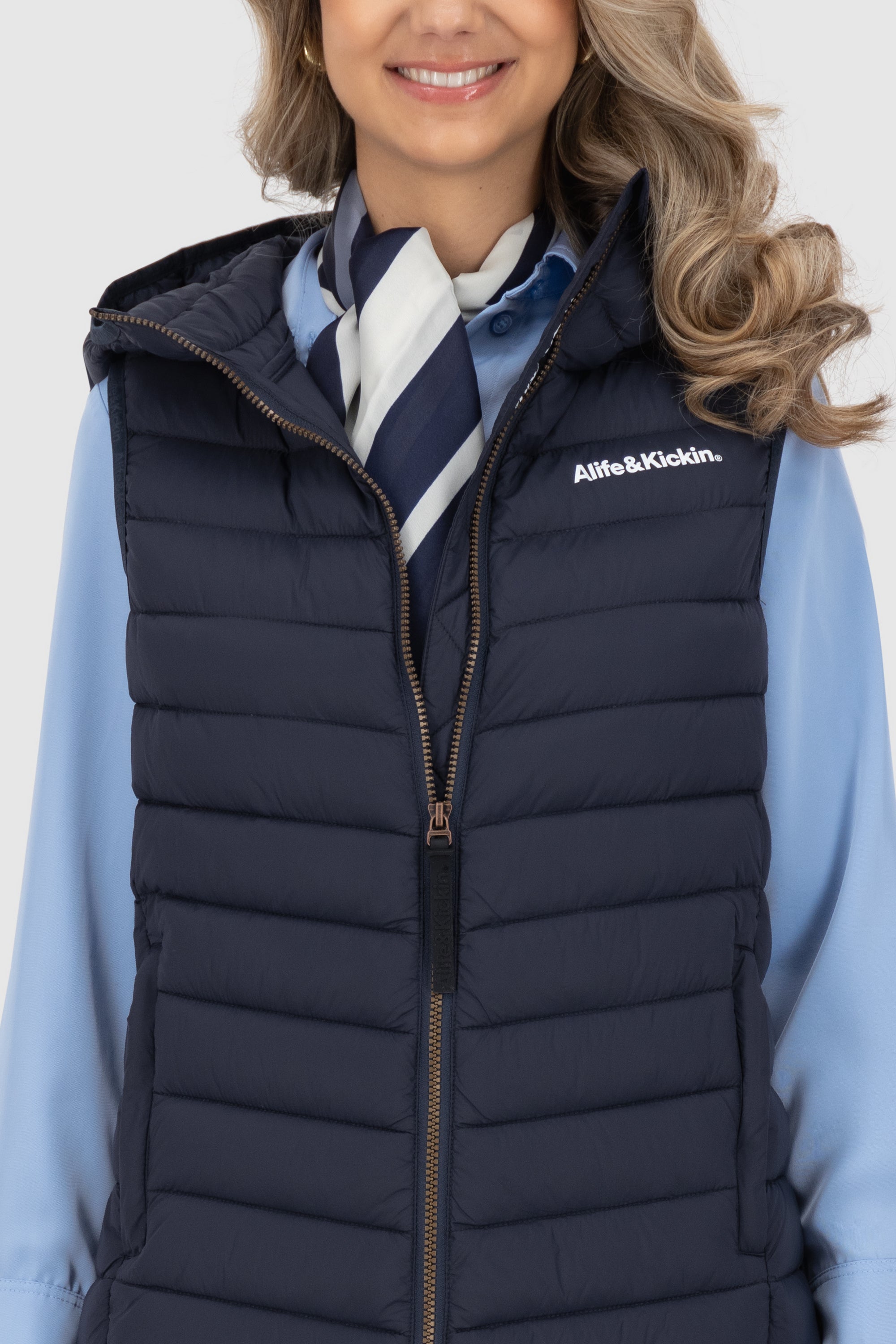 JurinaAK A Long Vest Dunkelblau