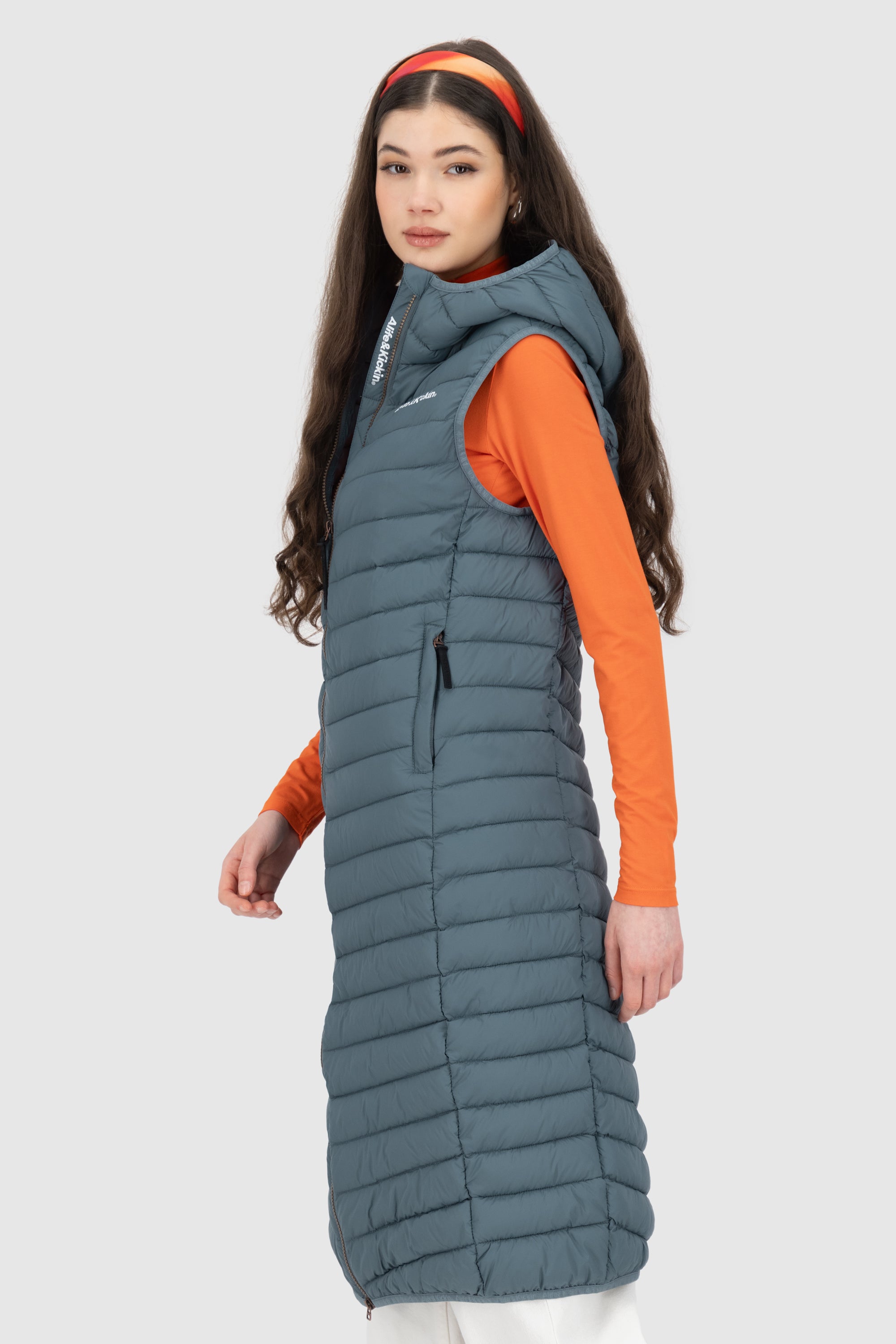 JurinaAK A Long Vest Hellblau