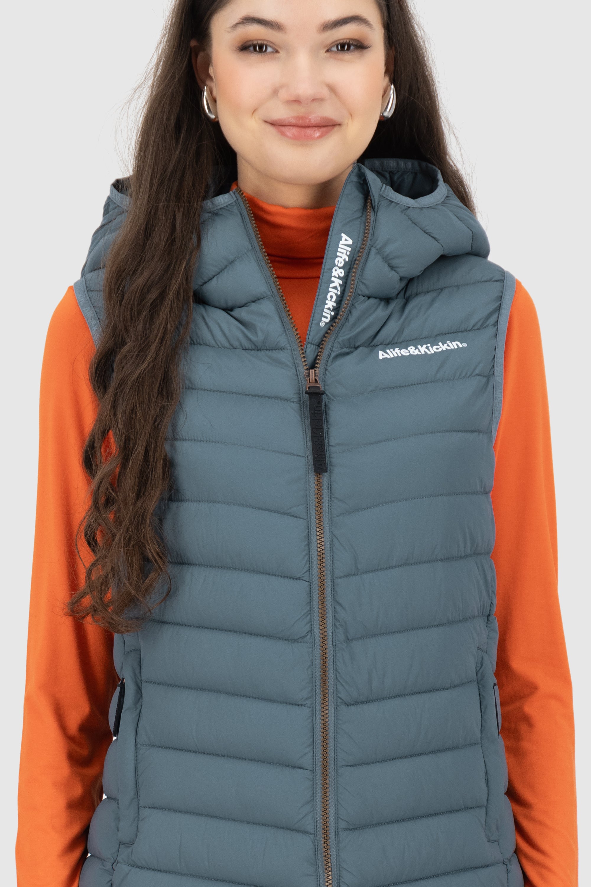 JurinaAK A Long Vest Hellblau