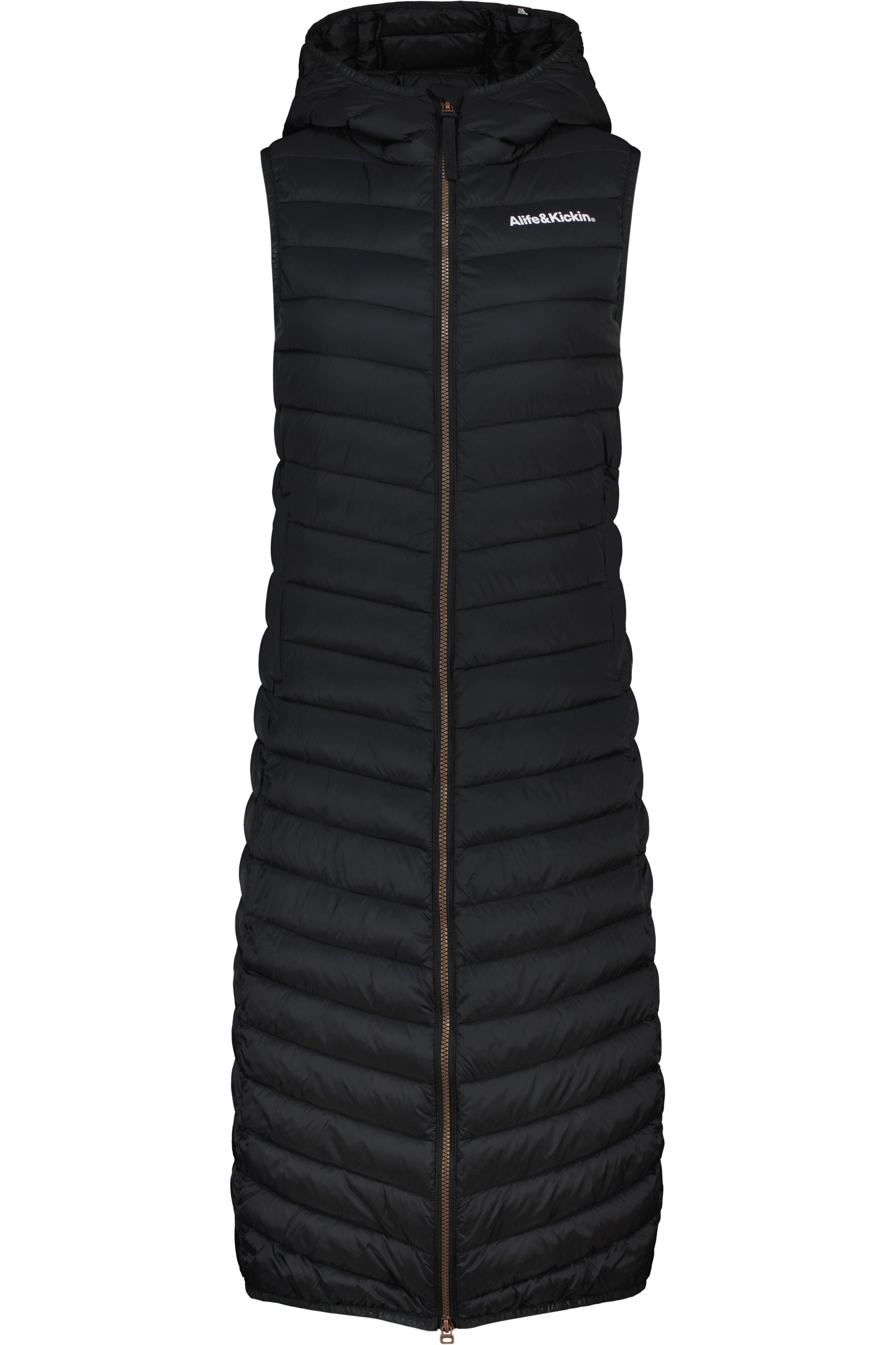 JurinaAK A Long Vest Schwarz