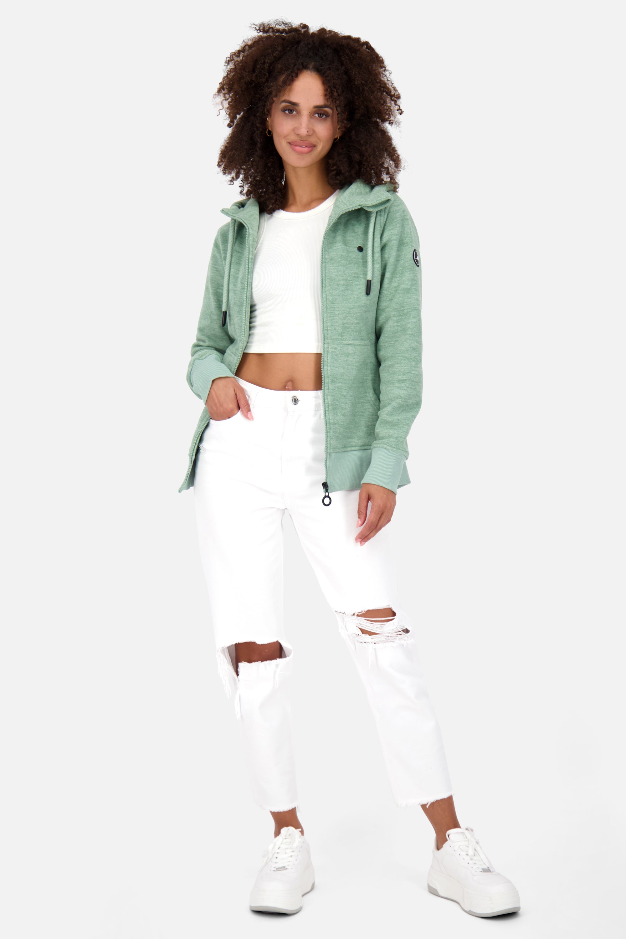 Fleecejacke Damen YasminAK F Hellgrün