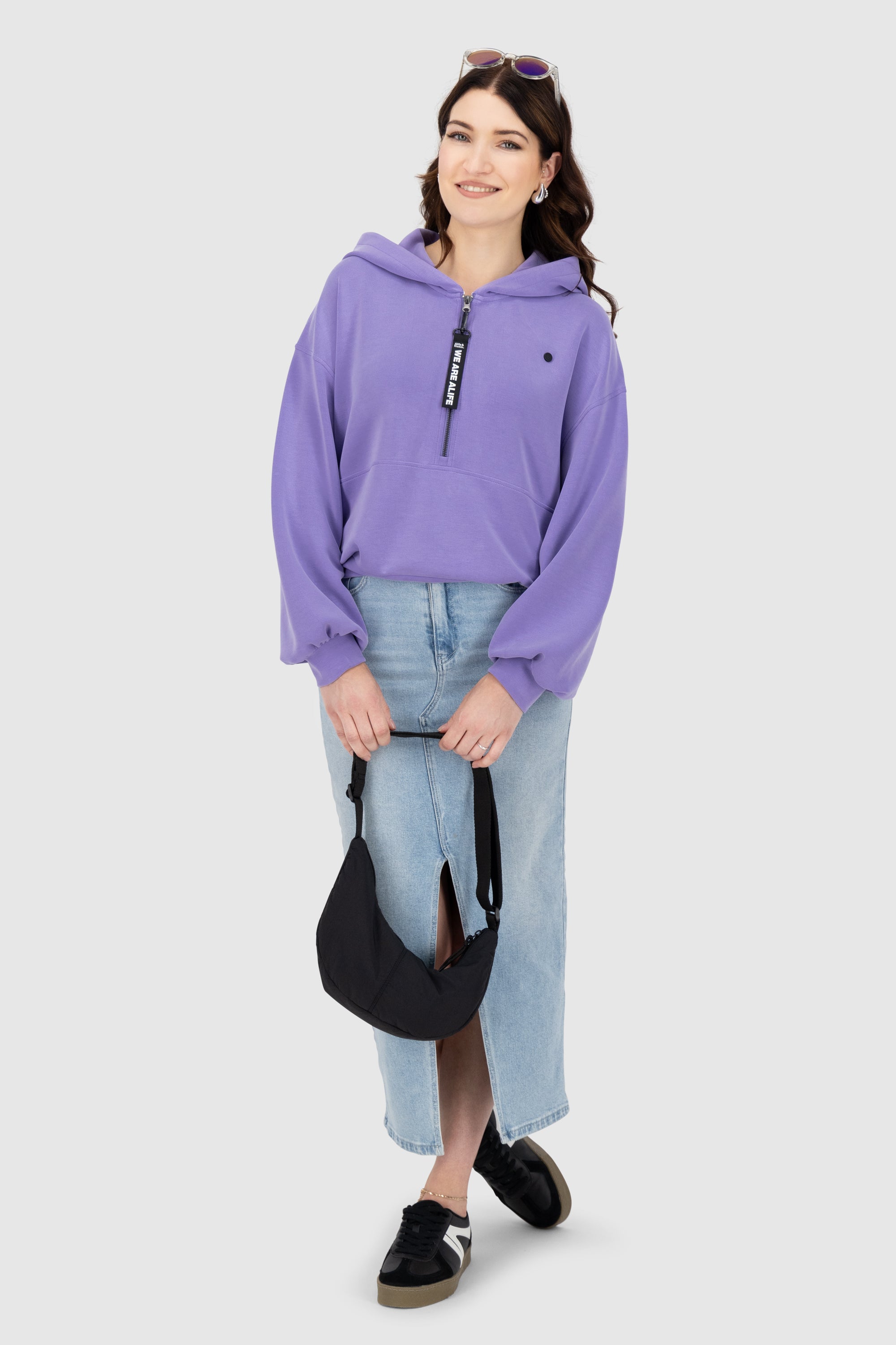 FlaviaAK N Neopren Hoodie Hellblau