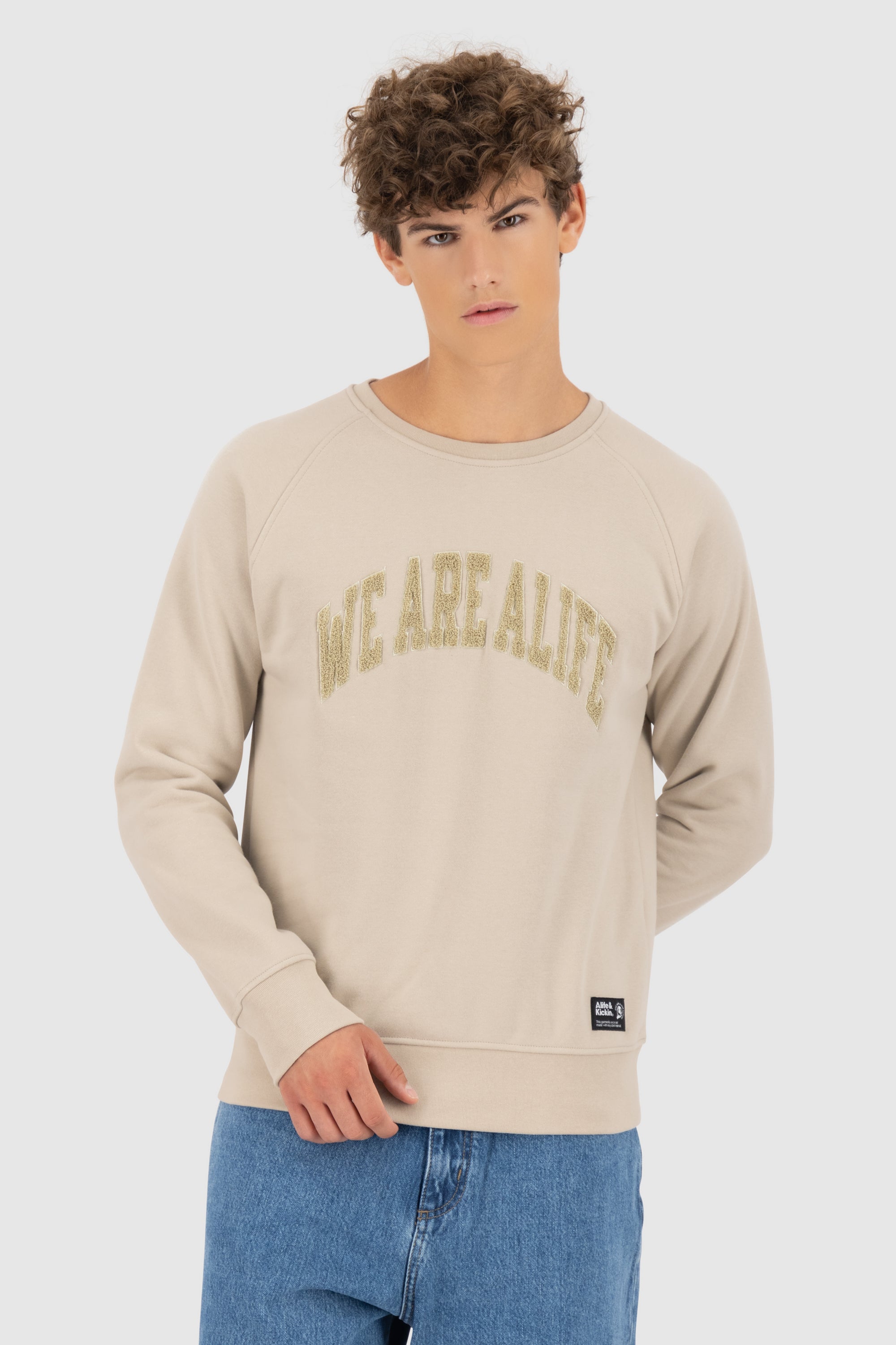 Alife and Kickin LevinAK A Sweatshirt Herren Beige