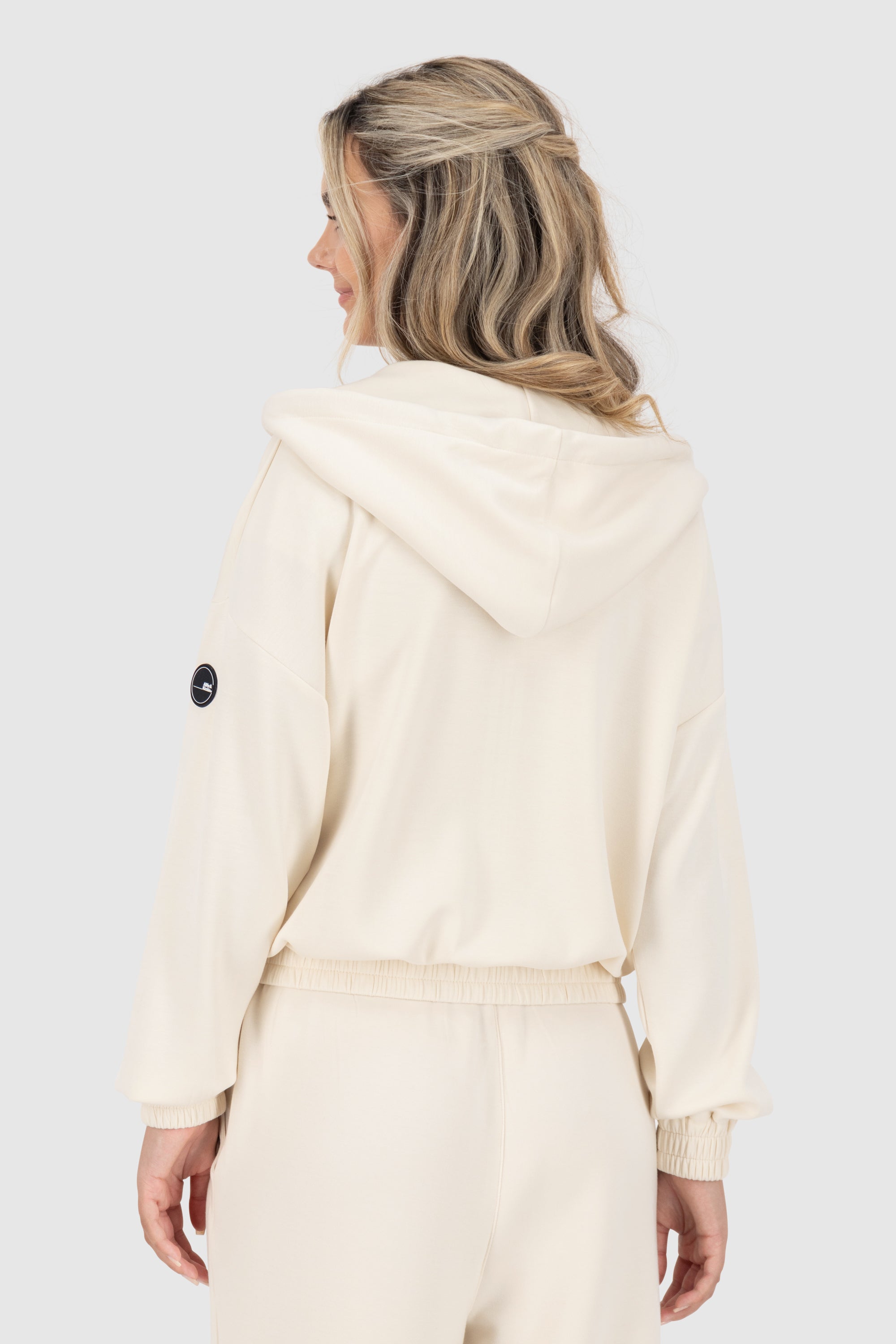JanneAK T Supersoft Hooded Sweat Jacket Beige
