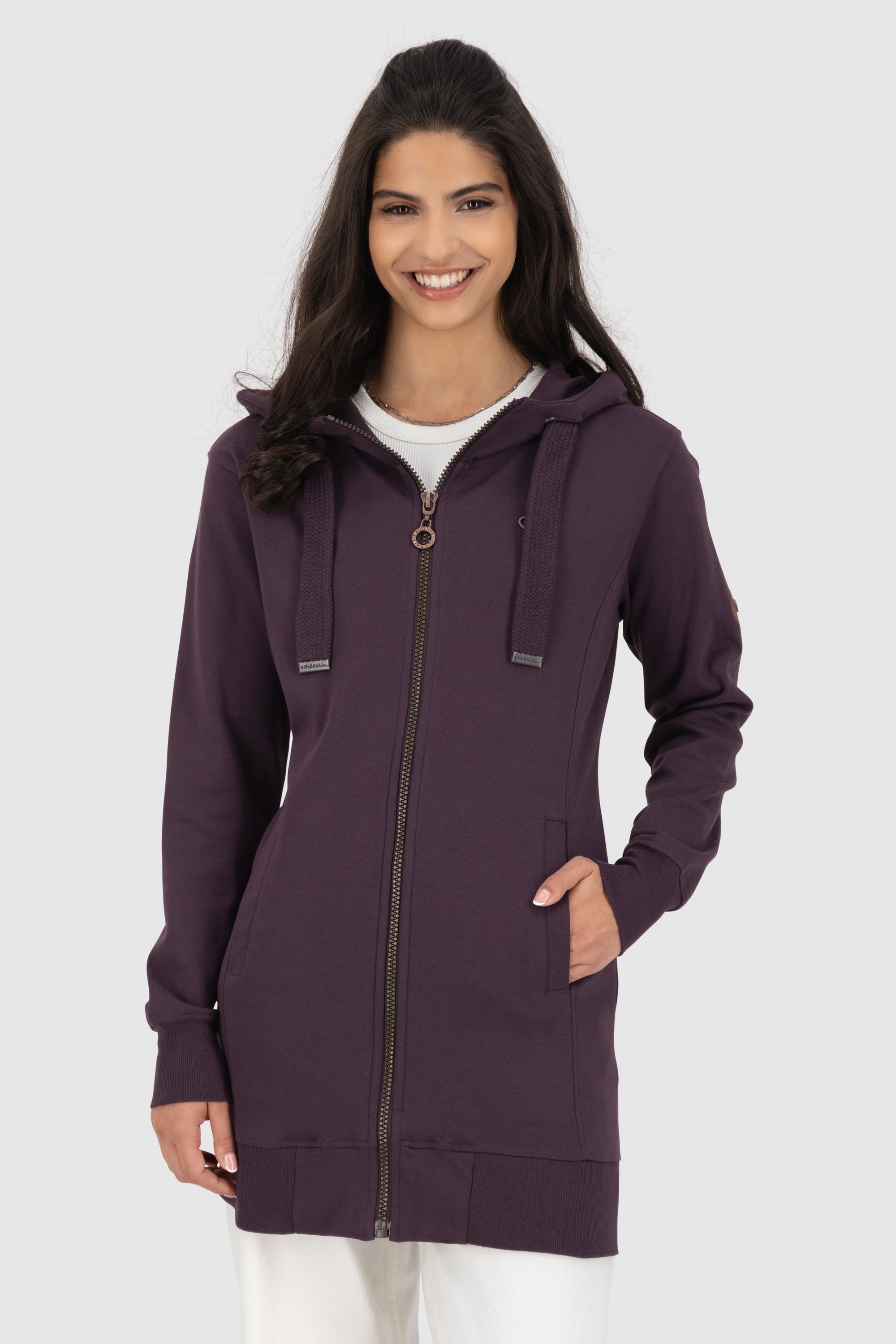 JasinaAK A Hooded Sweat Jacket Violett