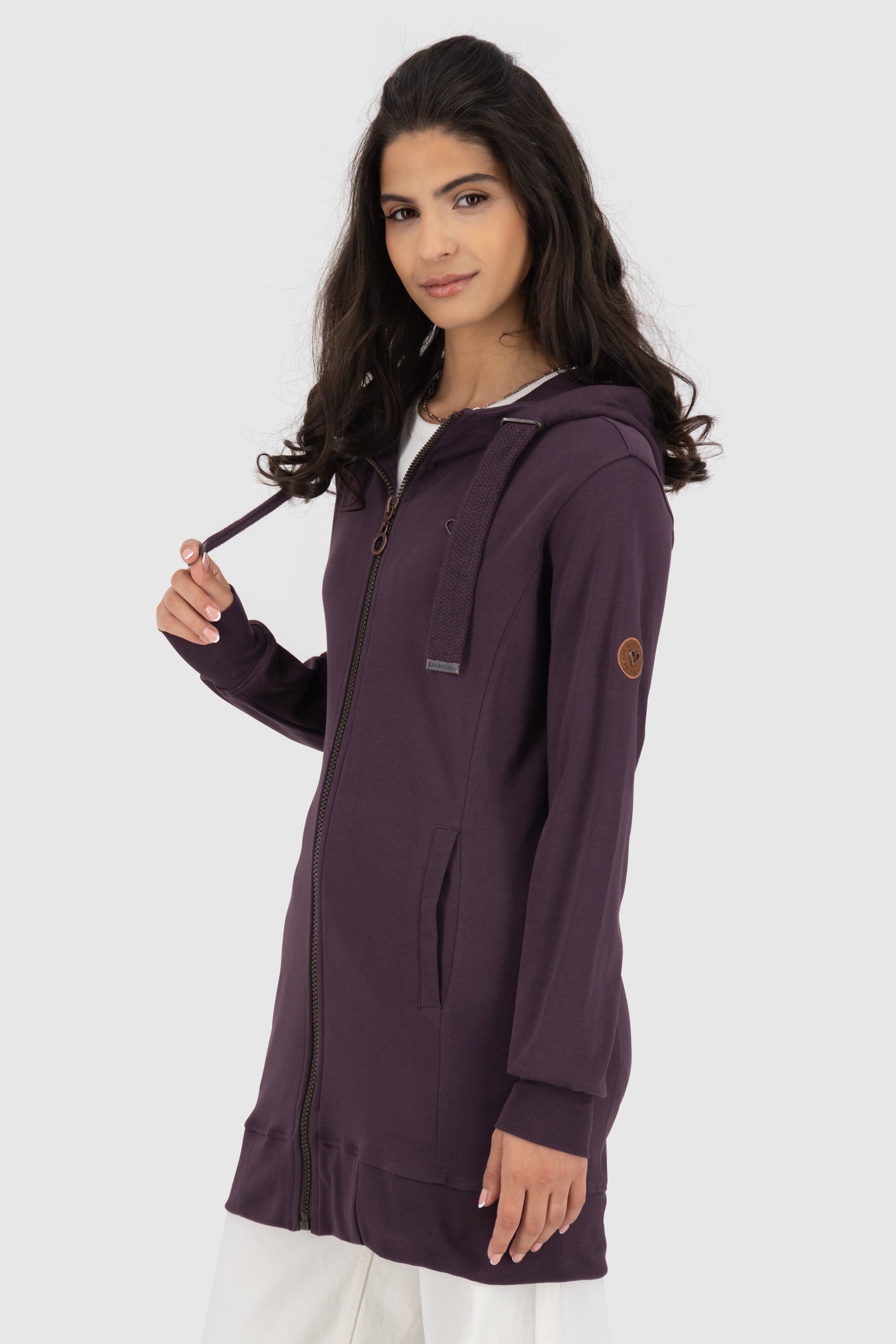JasinaAK A Hooded Sweat Jacket Violett